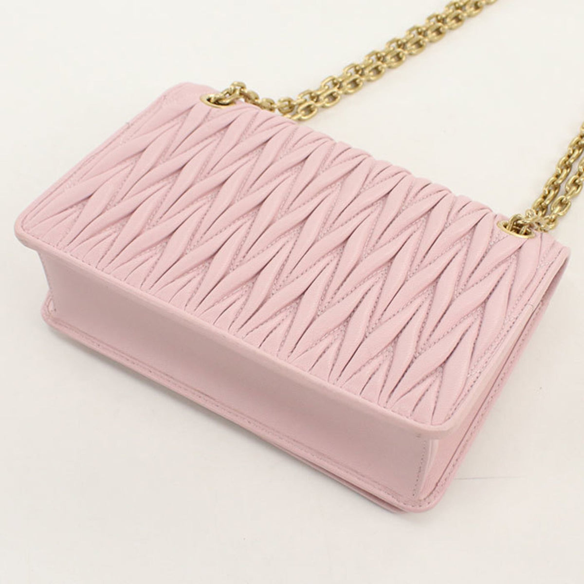 Miu Miu Pink Leather Shoulder Bag (Pre-Owned)
