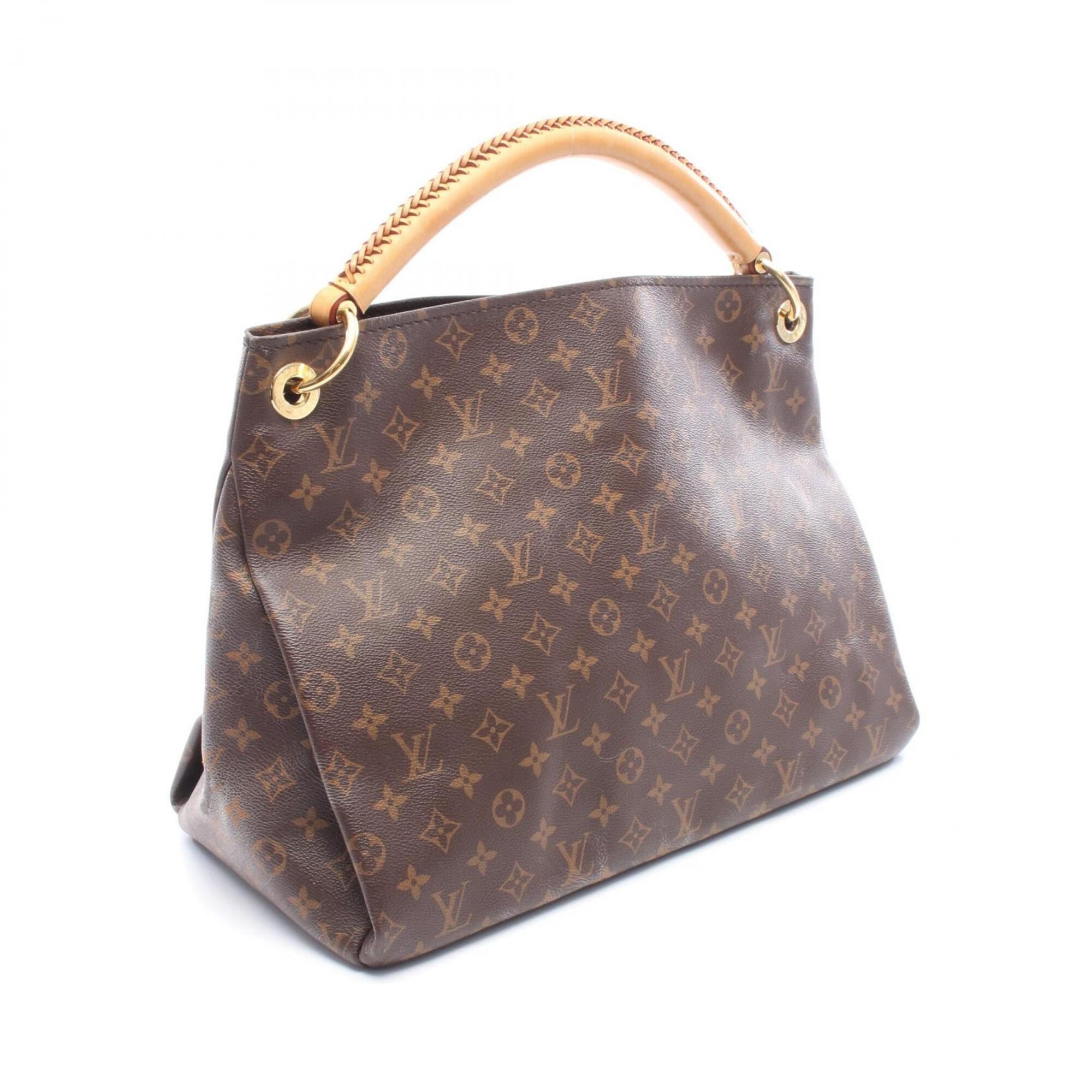 Louis Vuitton Monogram Brown Coated Canvas Leather Shoulder Bag (Pre-Owned)