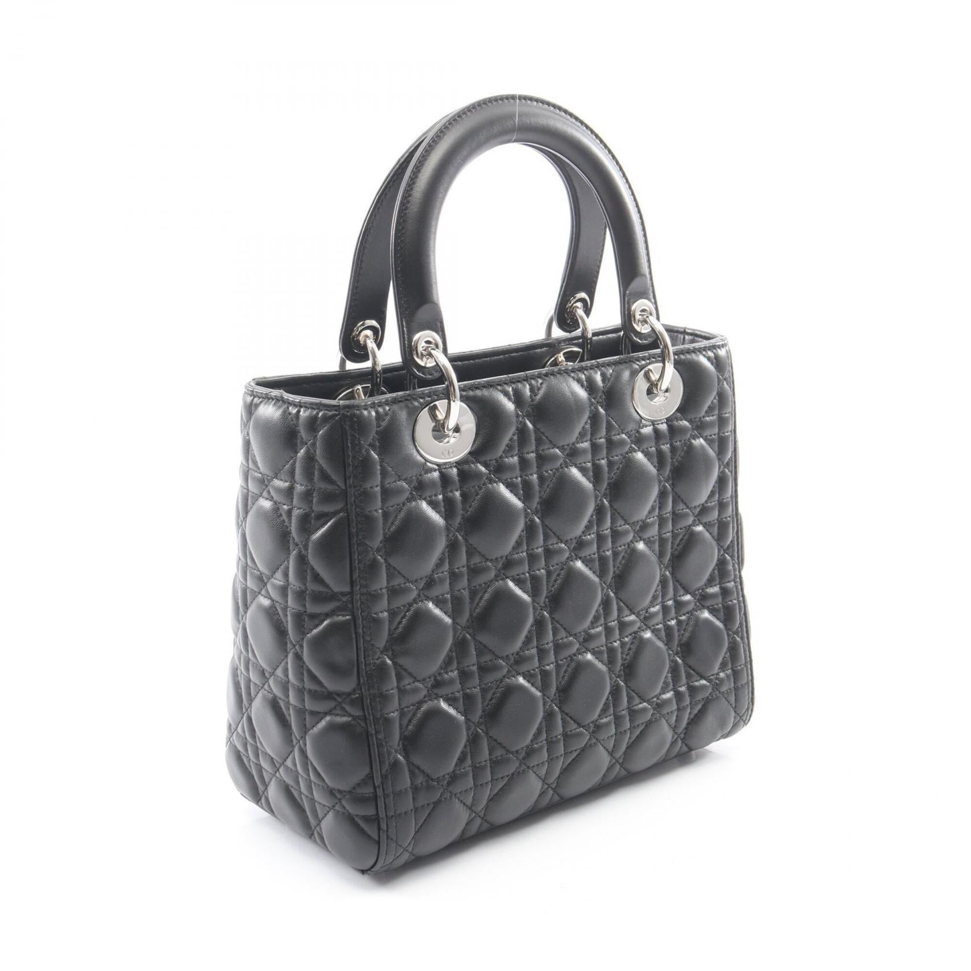 Christian Dior Black Leather Handbag (Pre-Owned)