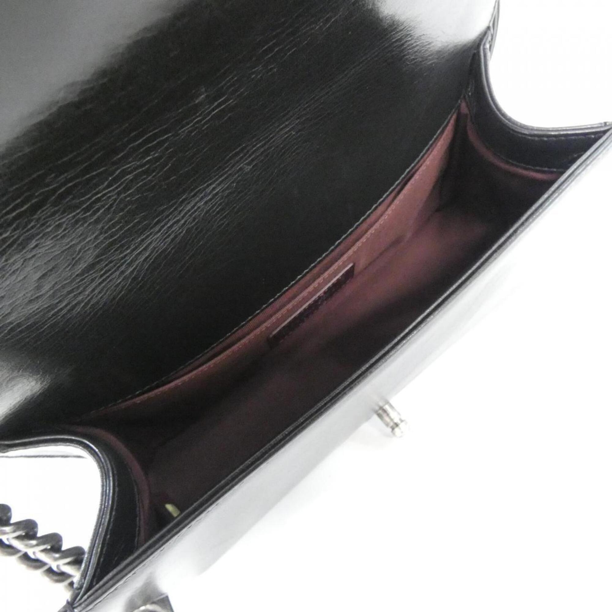 Chanel Black Leather Shoulder Bag (Pre-Owned)