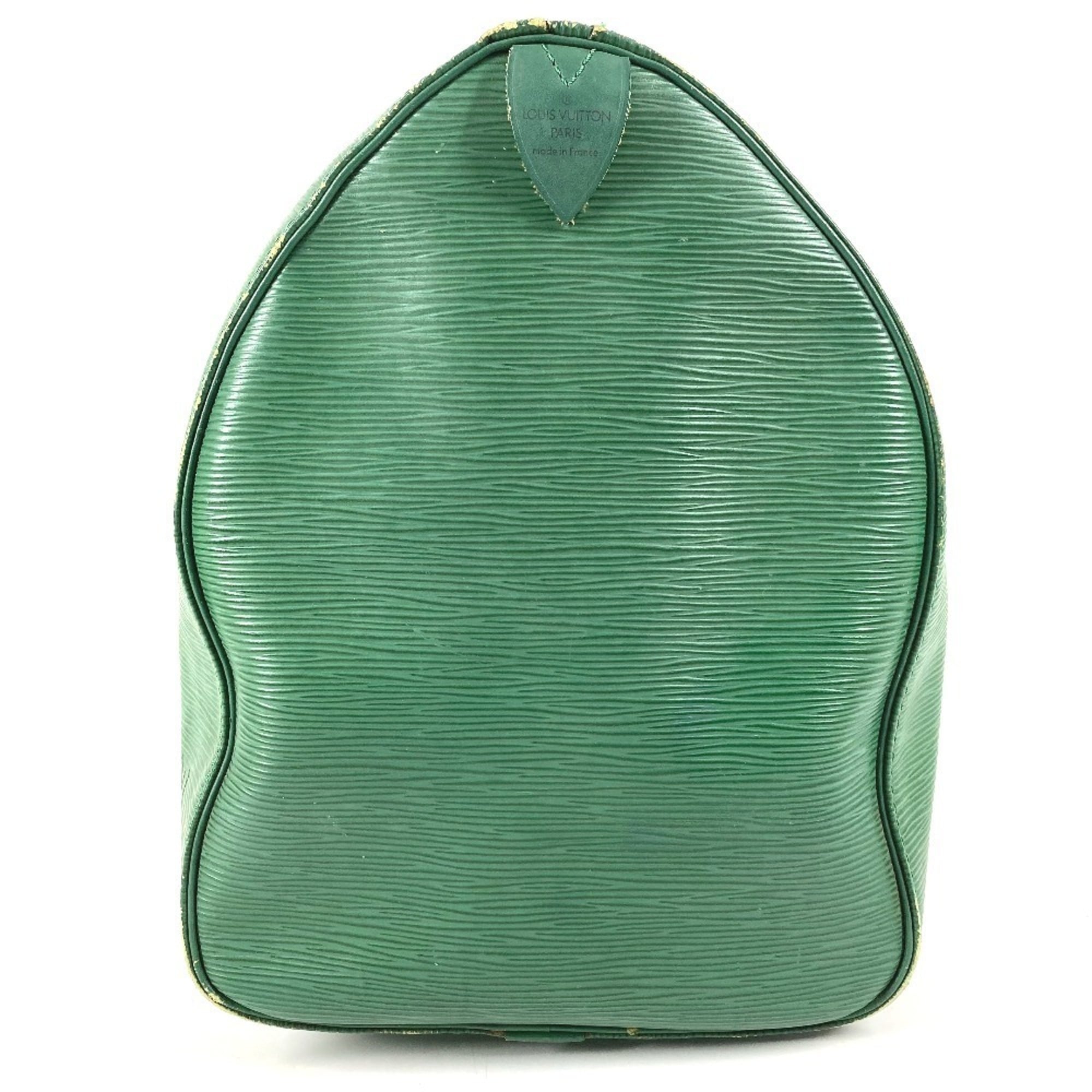 Louis Vuitton Epi Borneo Green Epi Leather Boston Bag Handbag (Pre-Owned)