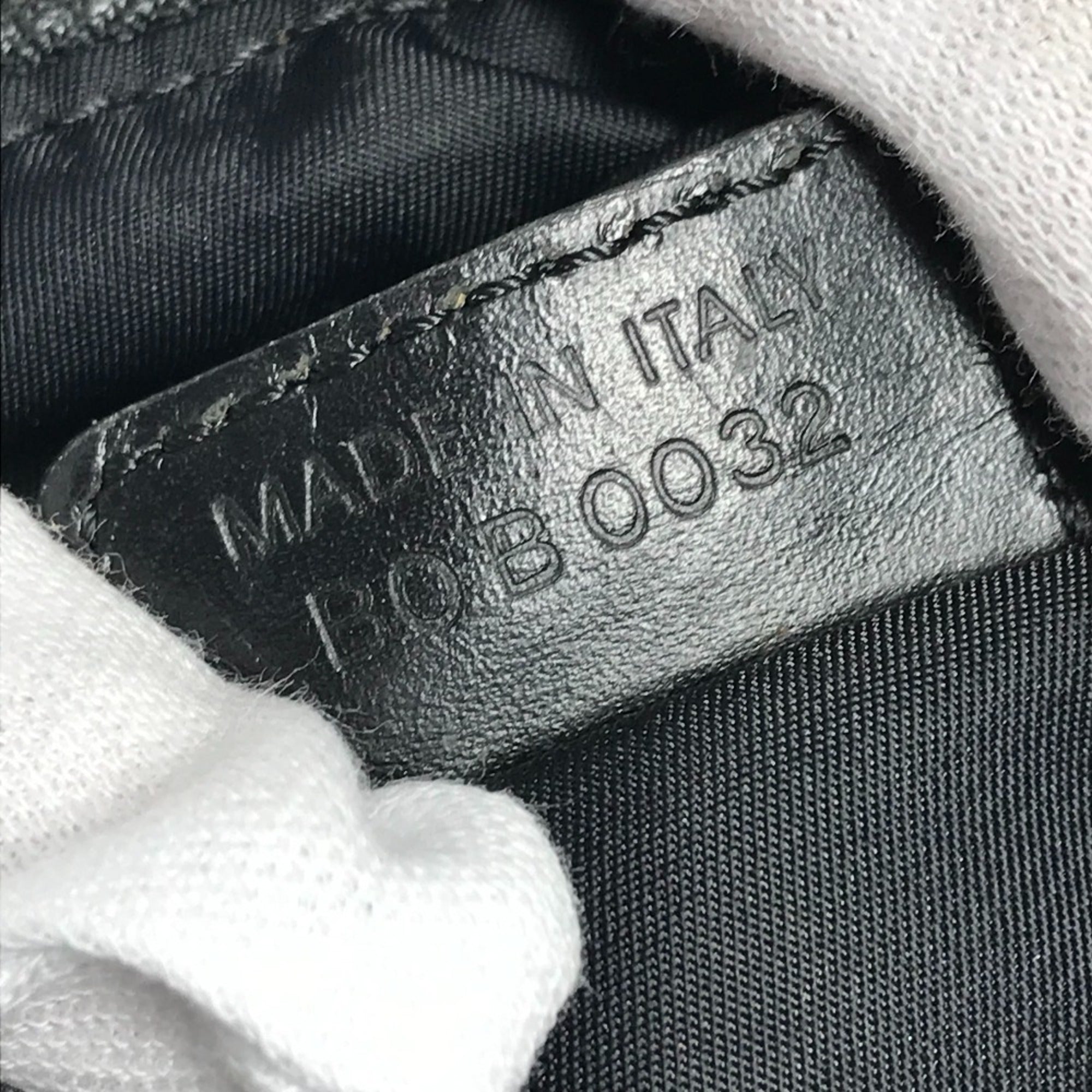 Christian Dior Black Canvas Leather Shoulder Bag (Pre-Owned)