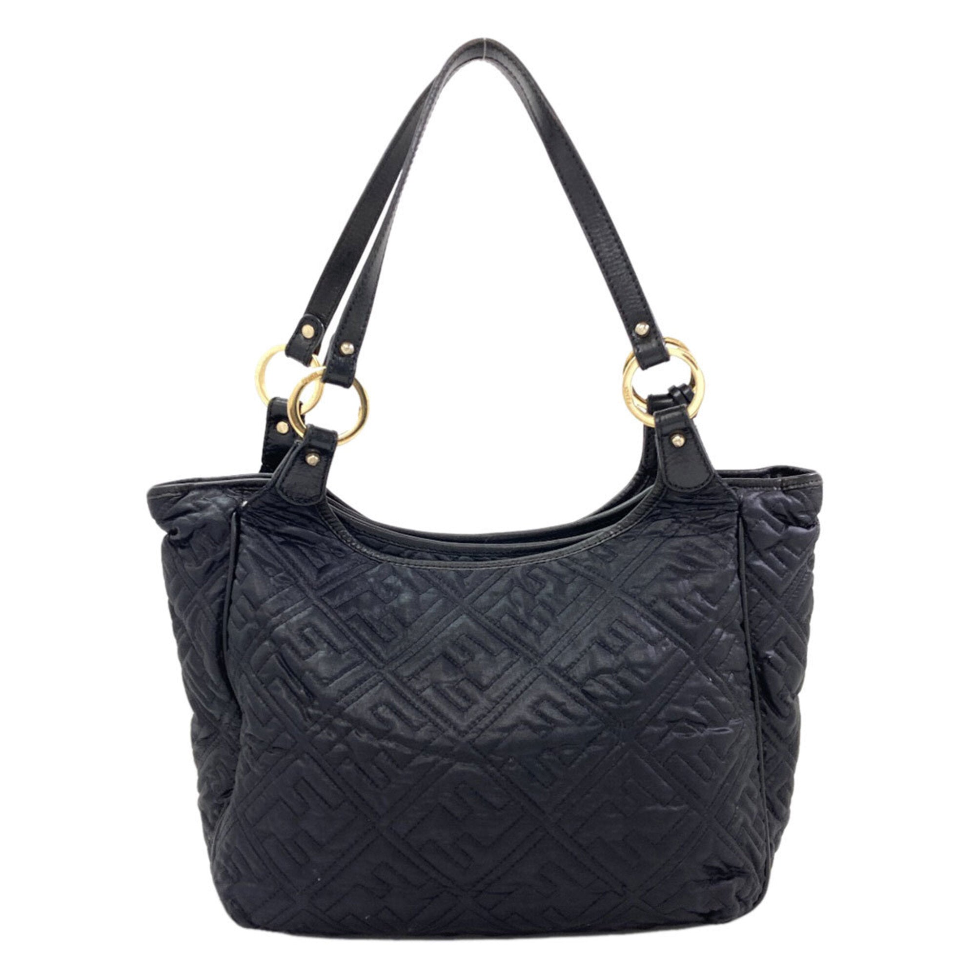 Fendi Zucca Black Nylon Tote Bag (Pre-Owned)