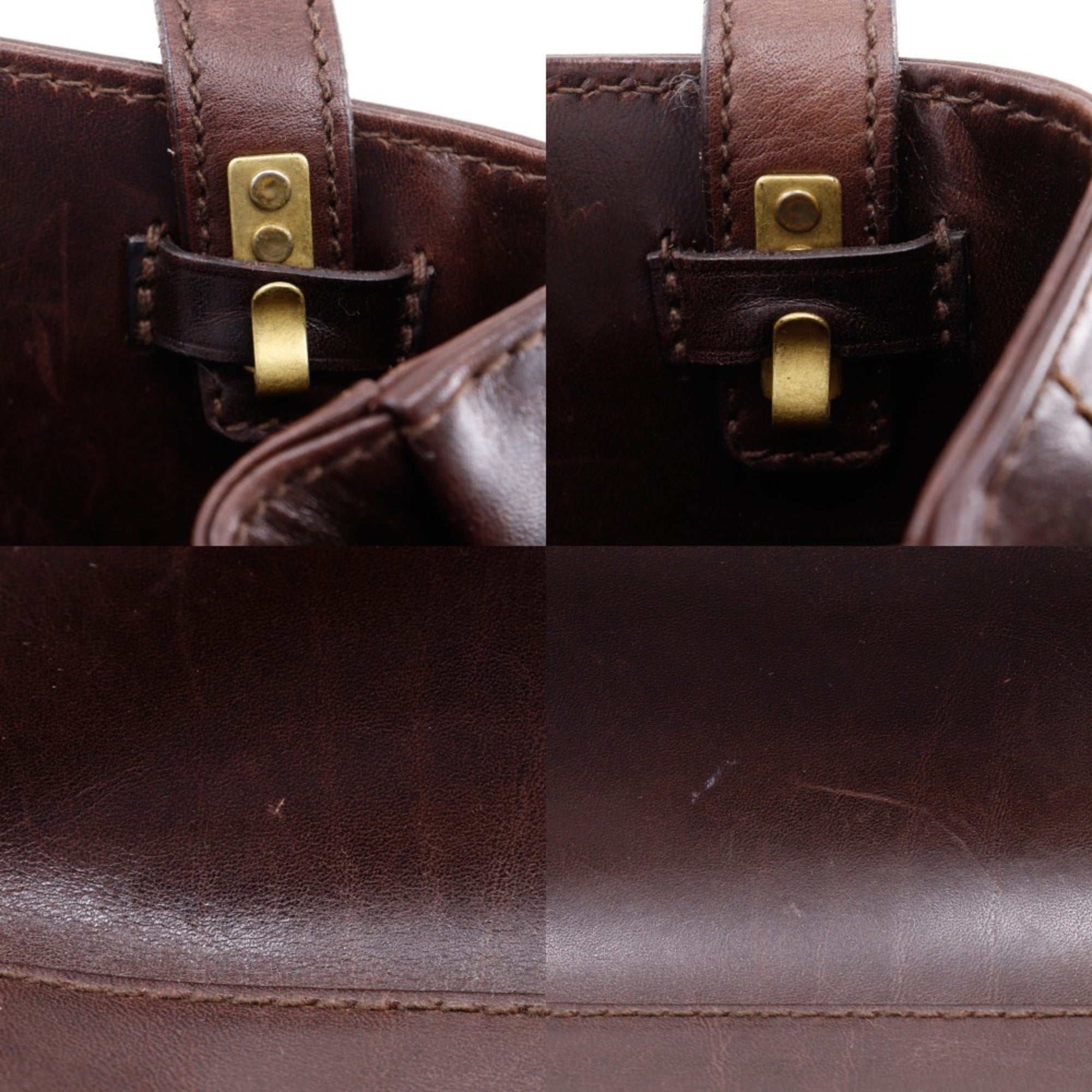 Bally Brown Leather Tote Bag (Pre-Owned)