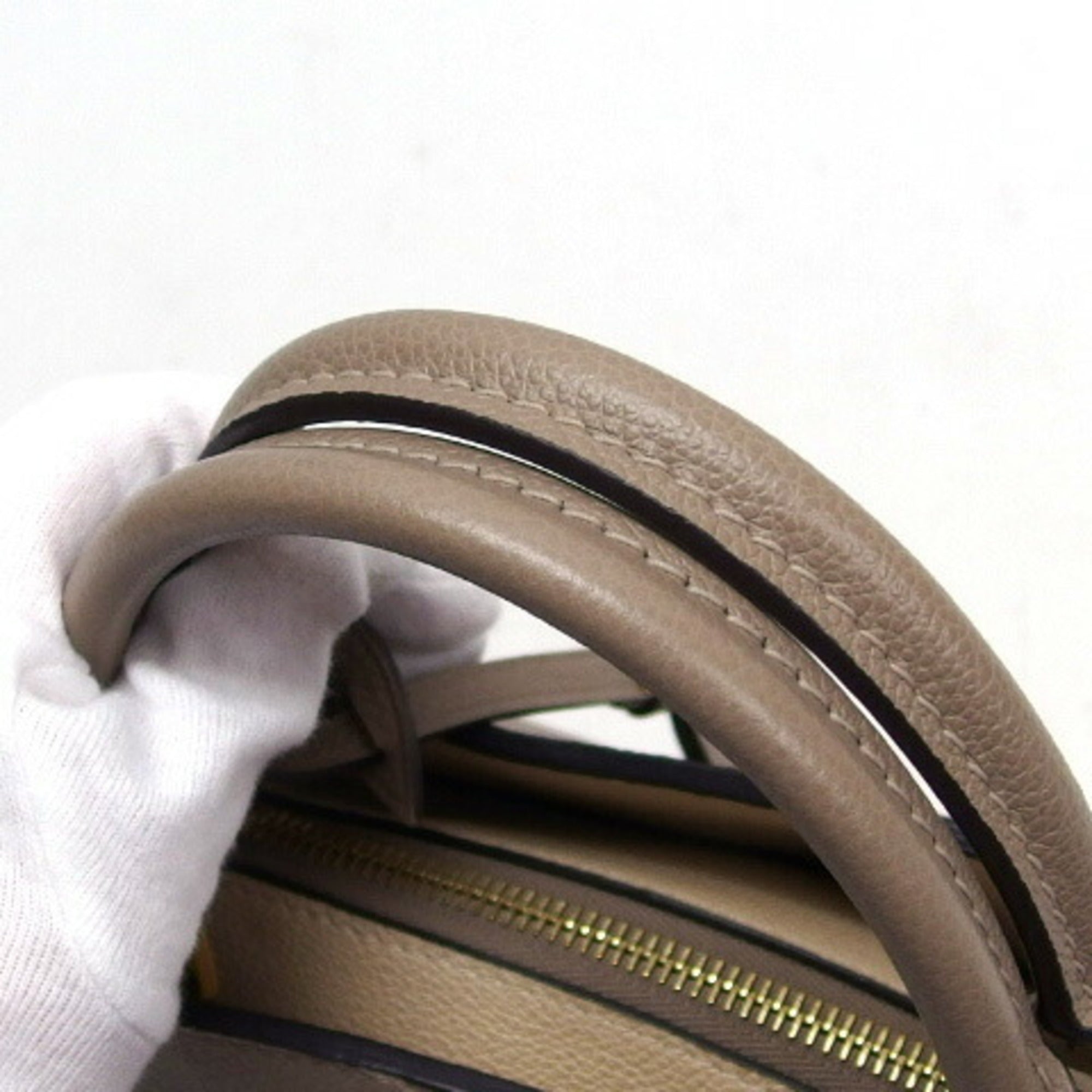 Louis Vuitton Gray Beige Grayish Monogram Empreinte Leather Handbag Shoulder Bag Tote Bag (Pre-Owned)