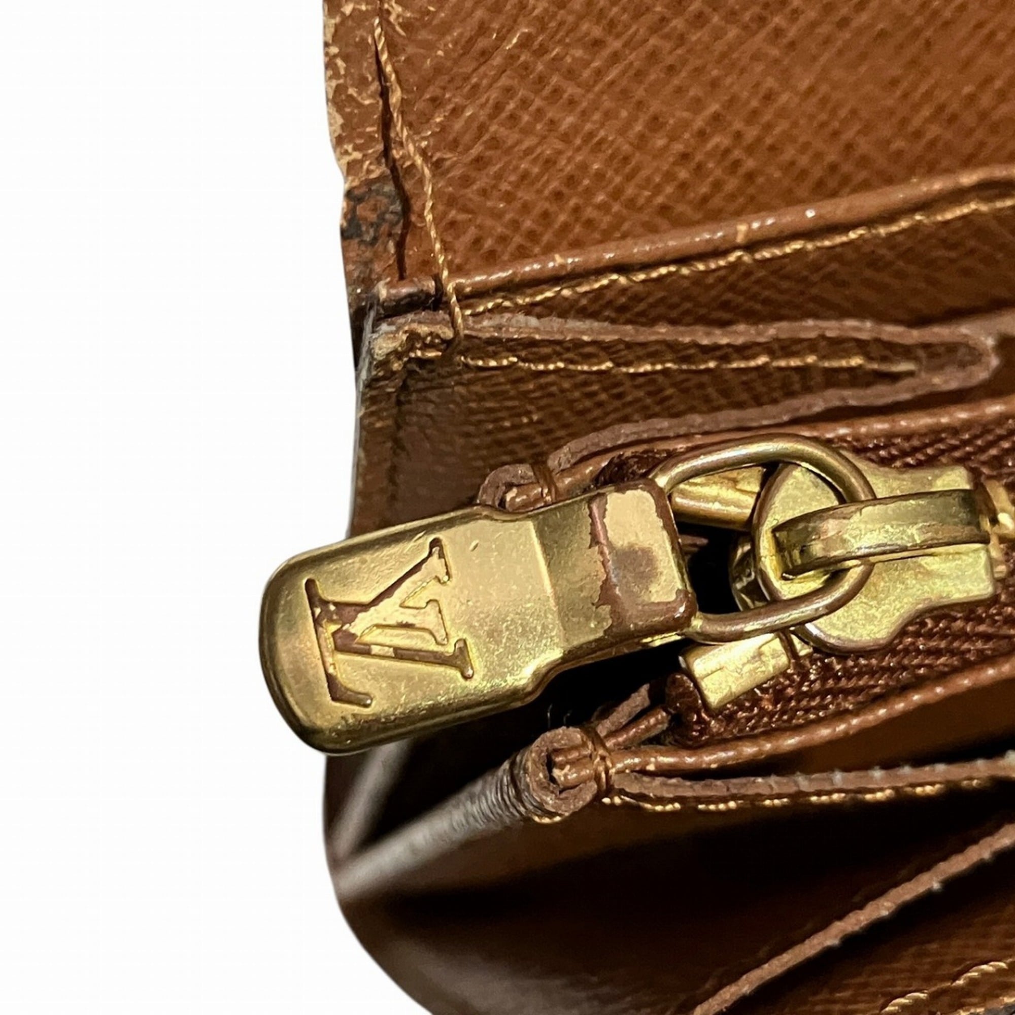 Louis Vuitton Monogram Brown Monogram Long Wallet (Bi-Fold) (Pre-Owned)