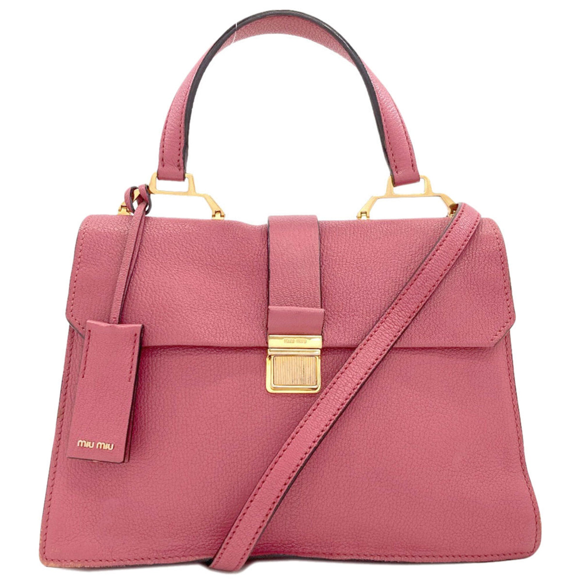 Miu Miu Pink Leather Handbag (Pre-Owned)