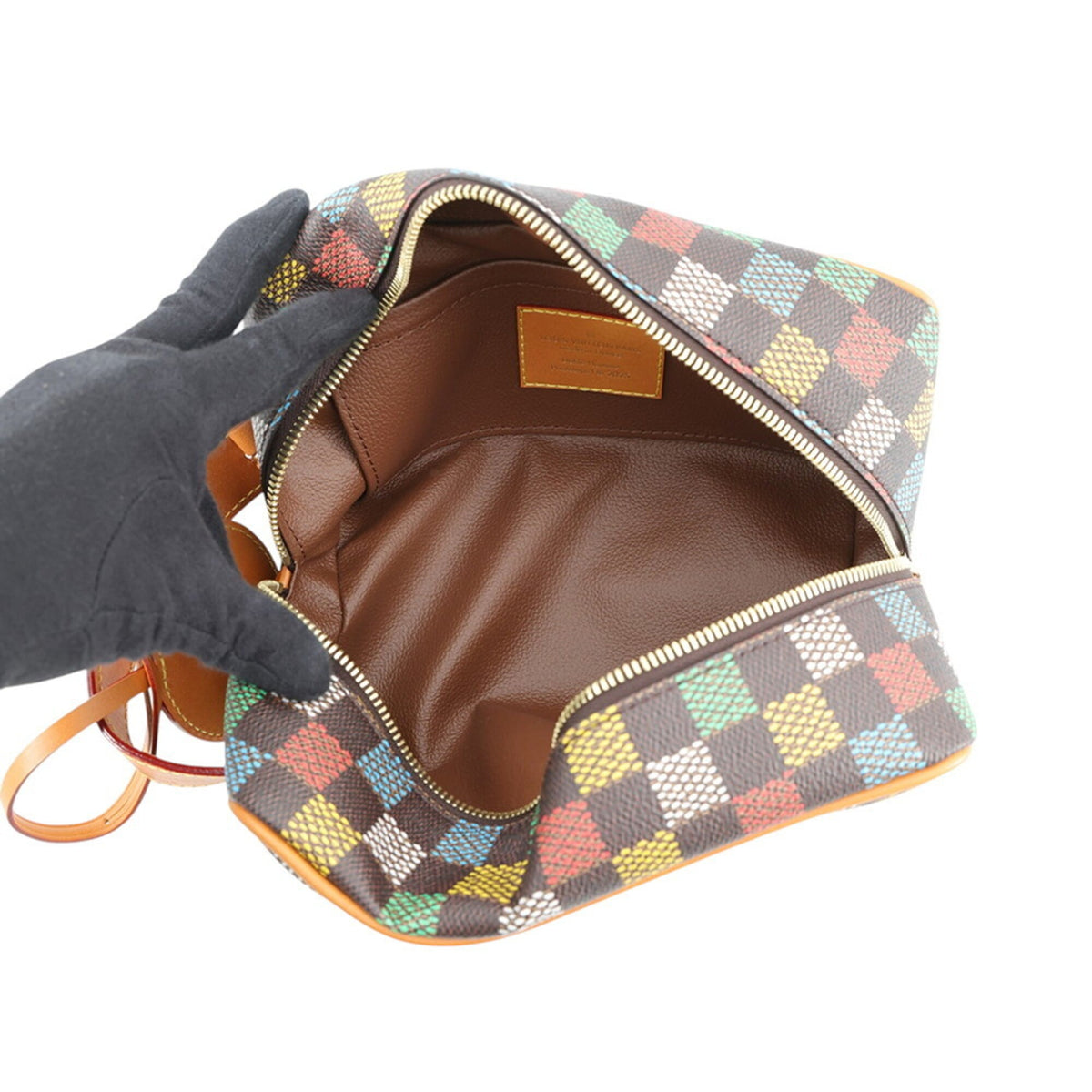 Louis Vuitton Damier Brown Damier Canvas Ebene Multi-Color Handbag (Pre-Owned)