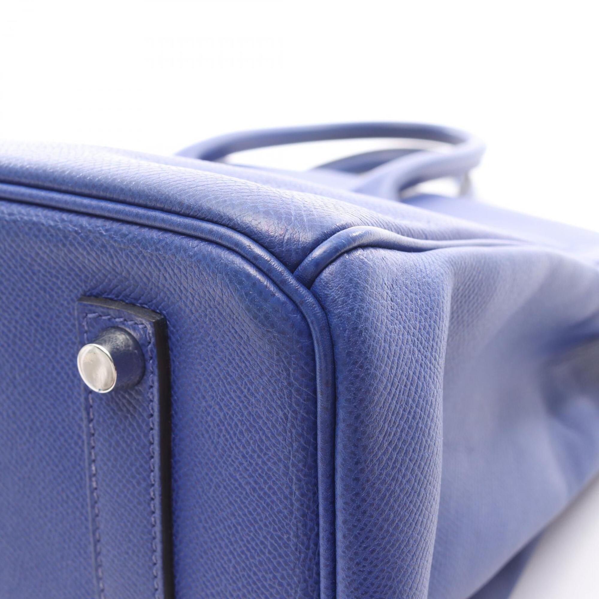 Hermes Blue Epsom Leather Handbag (Pre-Owned)