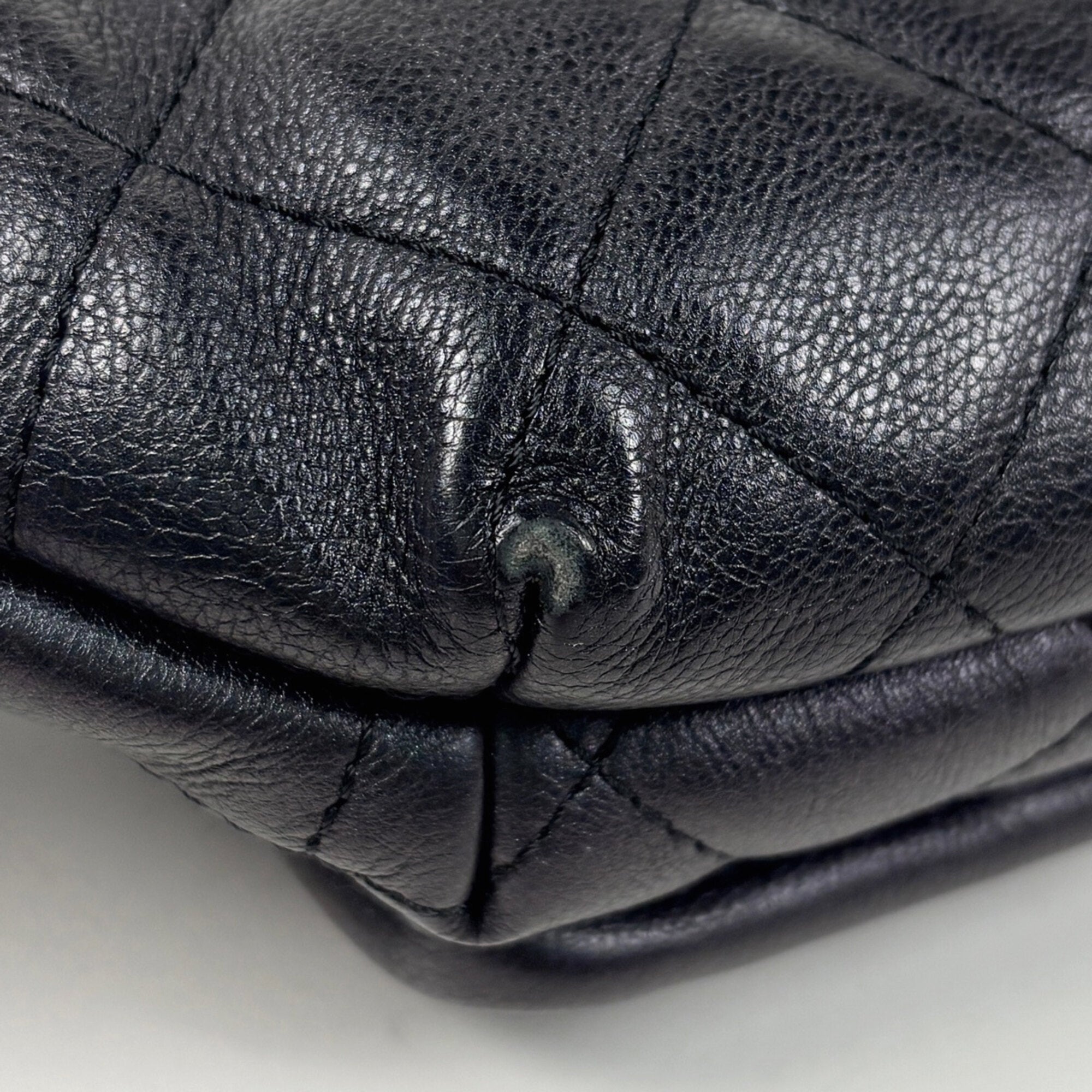 Chanel Black Grained Calfskin Sling Bag (Pre-Owned)