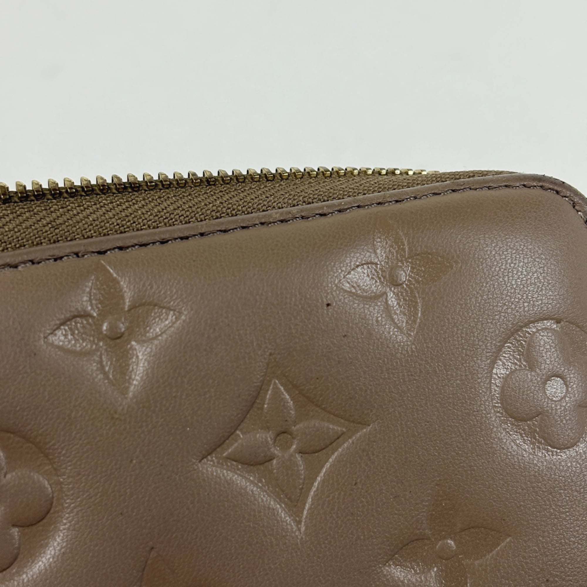 Louis Vuitton Monogram Taupe Leather Long Wallet (Bi-Fold) (Pre-Owned)