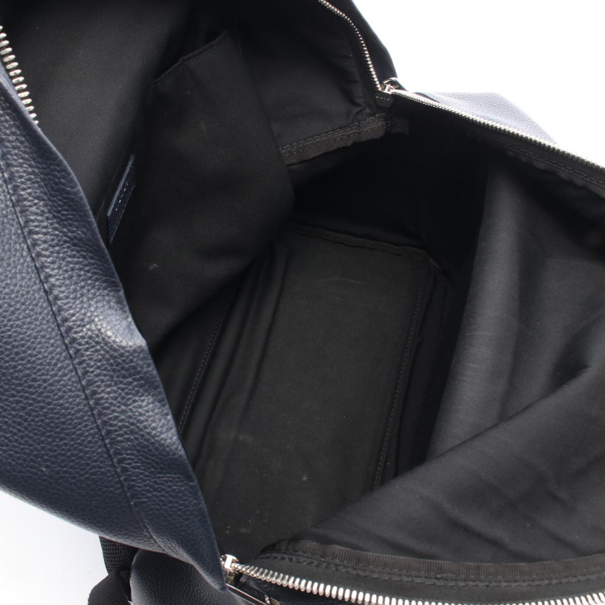 Christian Dior Navy Leather Backpack (Pre-Owned)