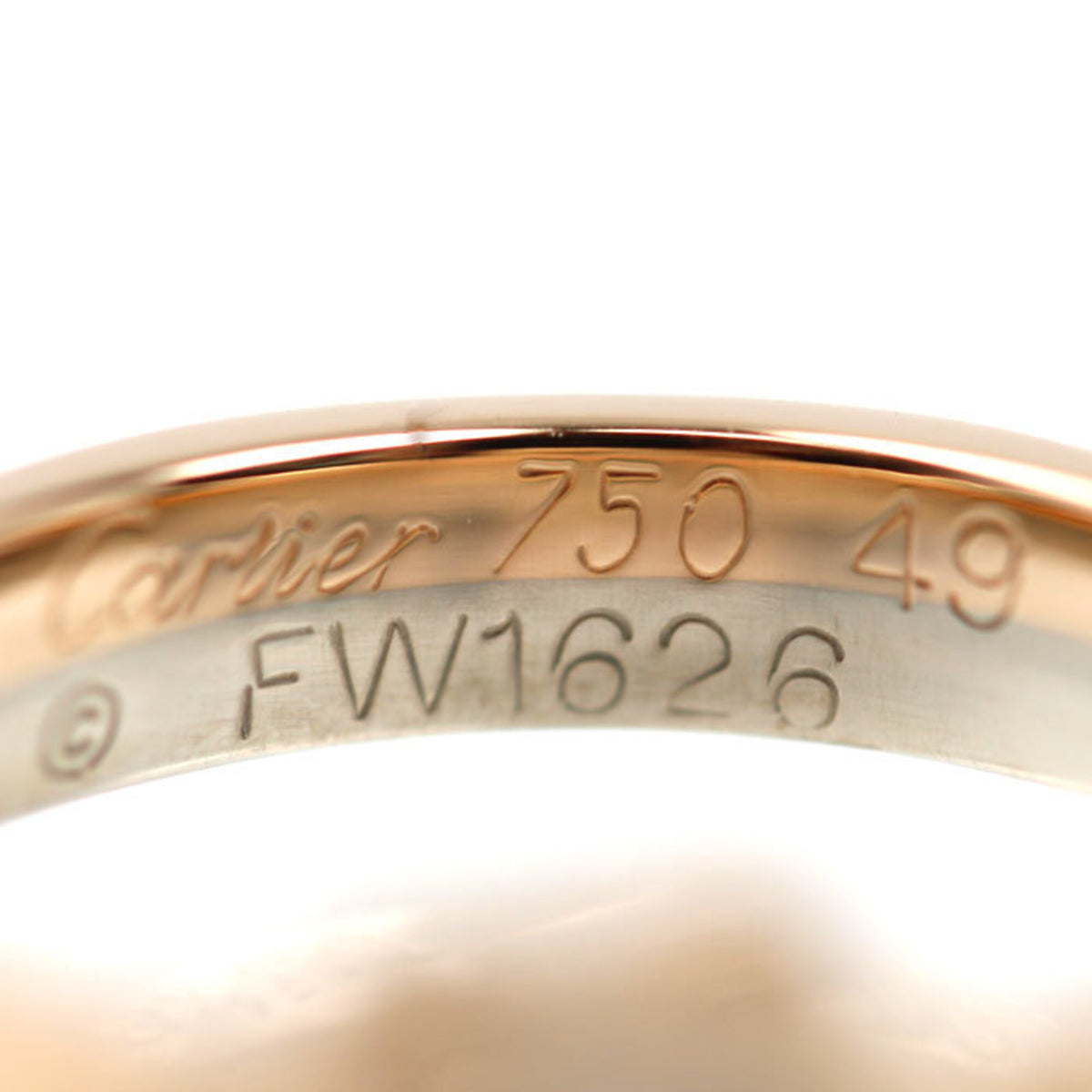 Cartier Pink Gold (18K) White Gold (18K) Band Ring (Pre-Owned)