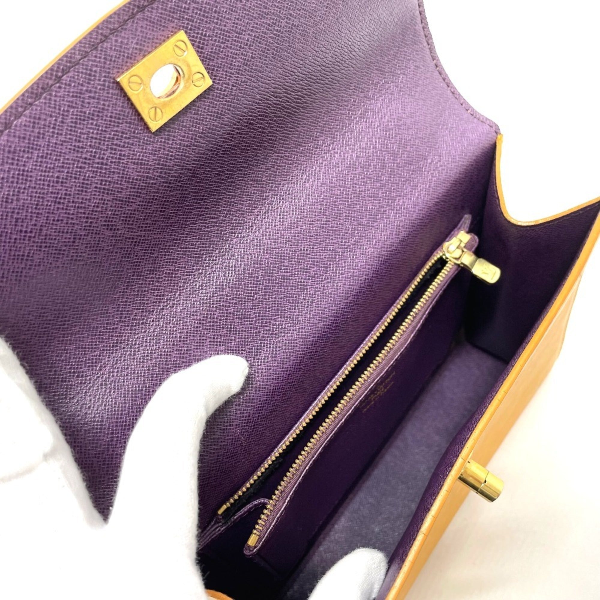 Louis Vuitton Epi Yellow Epi Leather Handbag (Pre-Owned)