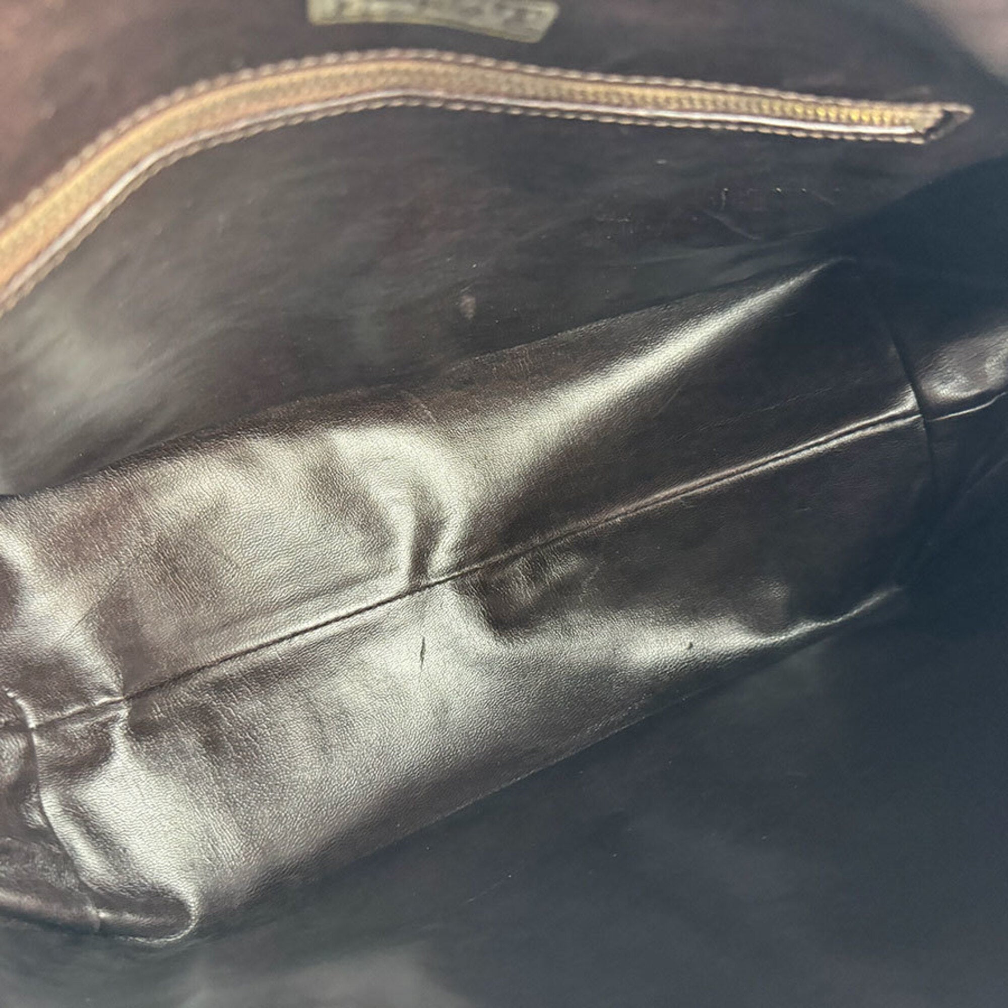 Fendi Brown Pvc Leather Shoulder Bag (Pre-Owned)