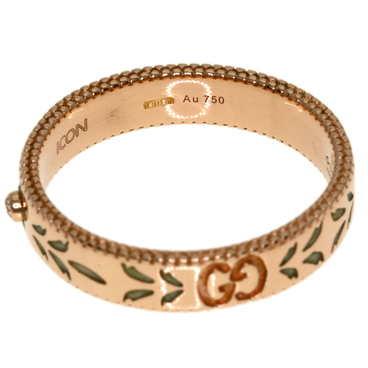 Gucci Icon Pink Gold (18K) Band Ring (Pre-Owned)