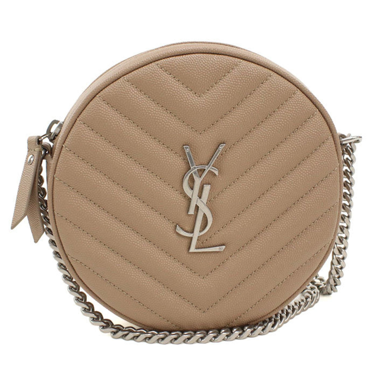 Saint Laurent Beige Leather Shoulder Bag (Pre-Owned)