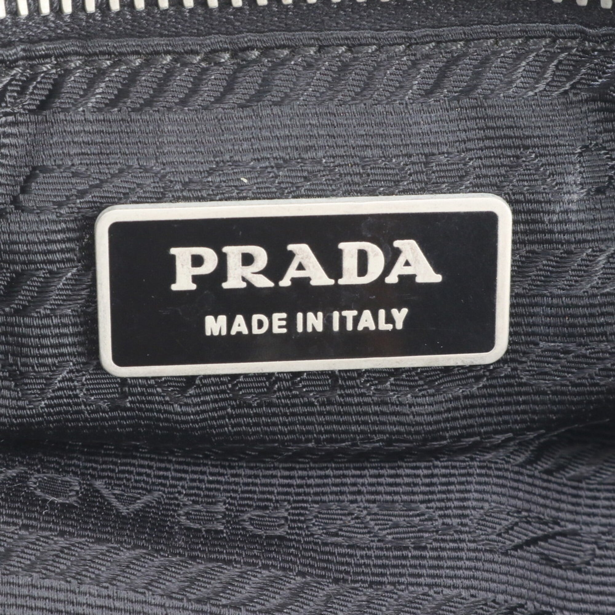 Prada Black Nylon Leather Shoulder Bag (Pre-Owned)