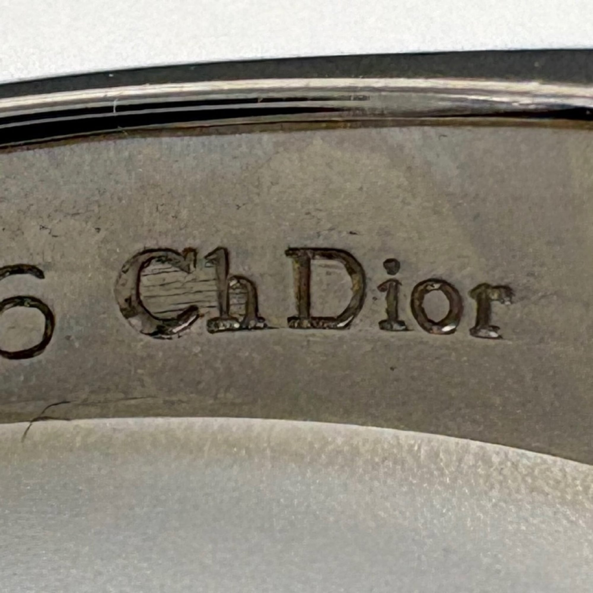 Christian Dior Platinum 900 Yellow Gold Band Ring (Pre-Owned)