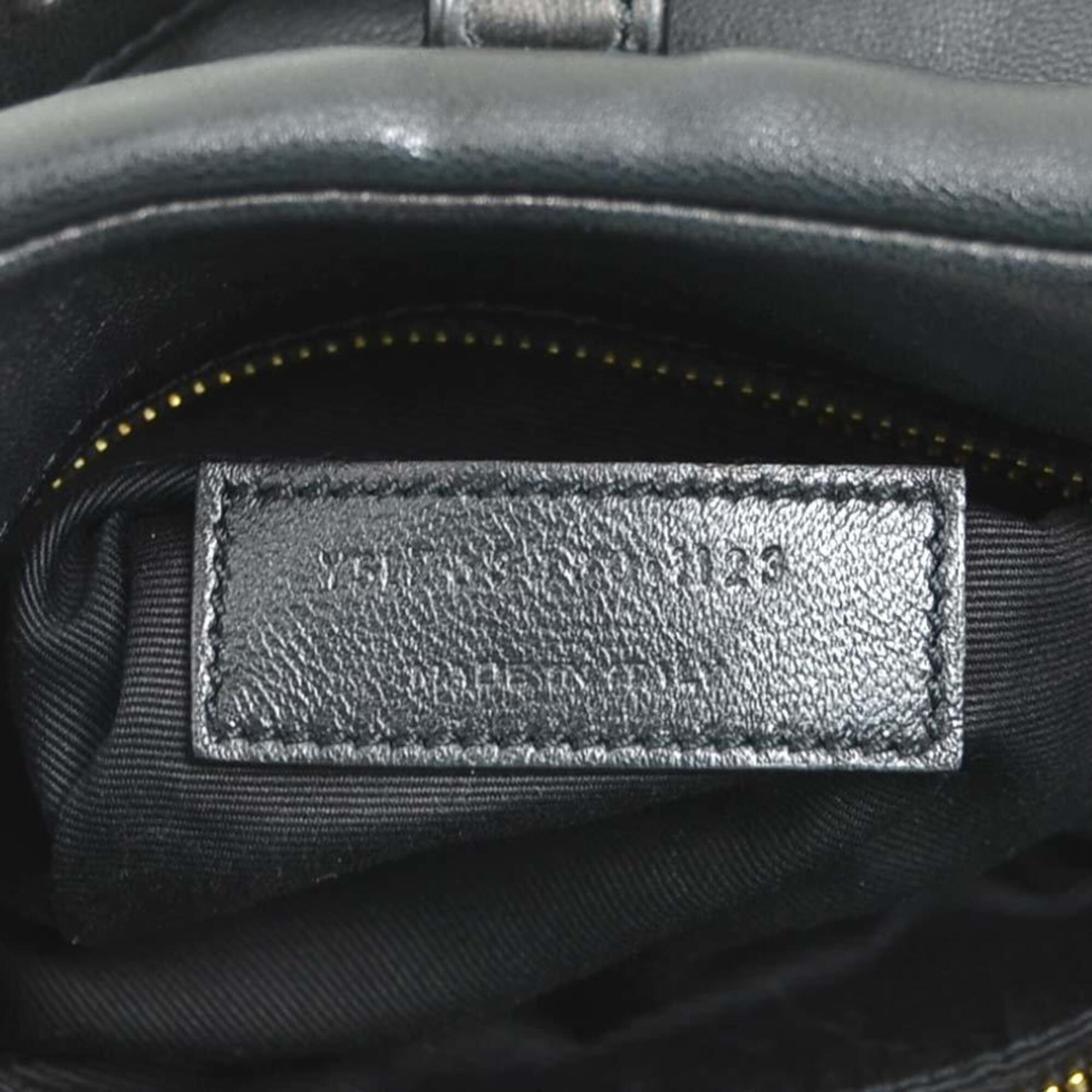 Saint Laurent Black Leather Shoulder Bag (Pre-Owned)