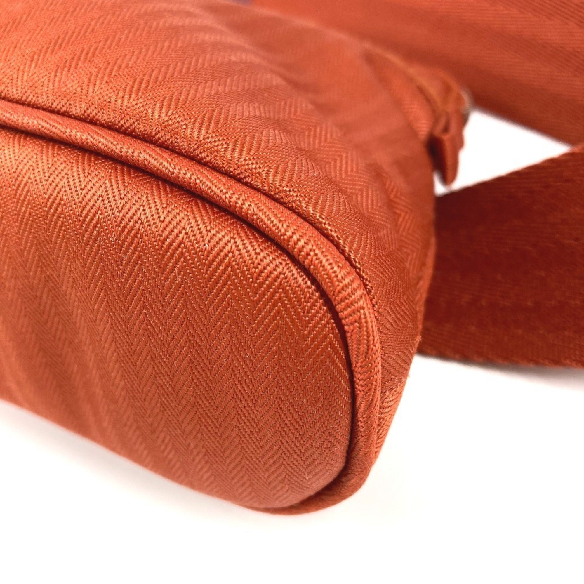 Hermes Orange Cotton Polyamide Fanny Pack Pouch Shoulder Bag (Pre-Owned)