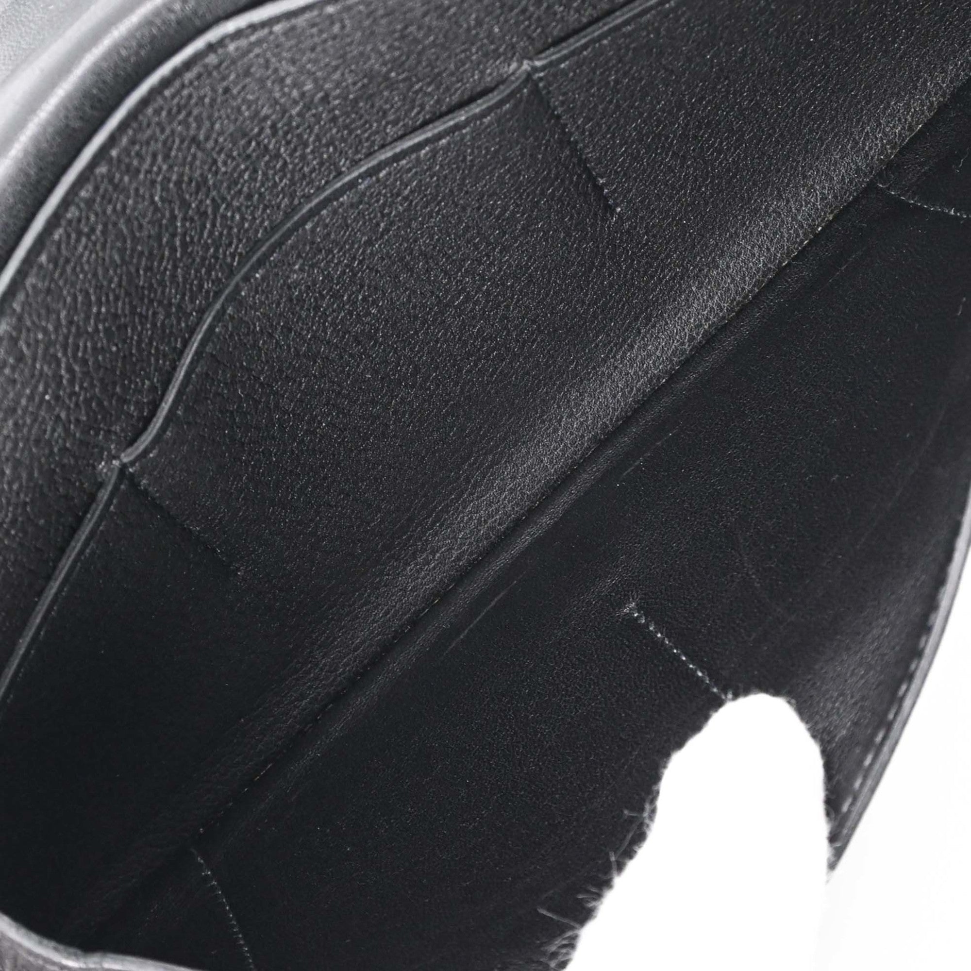 Hermes Black Evercalf Leather Wallet (Bi-Fold) (Pre-Owned)