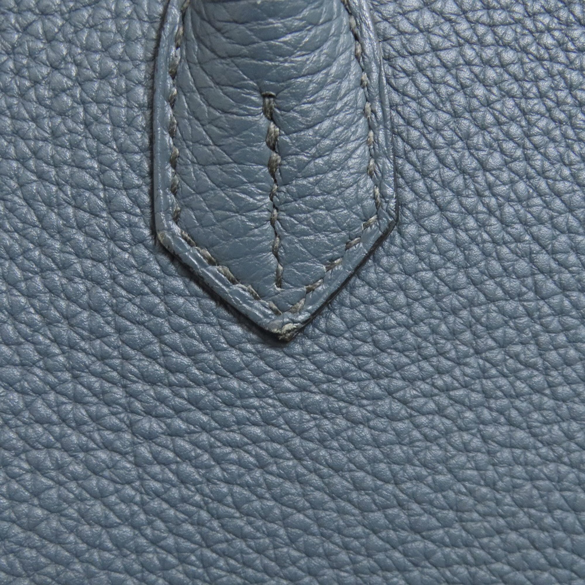 Hermes Blue Togo Leather Handbag (Pre-Owned)