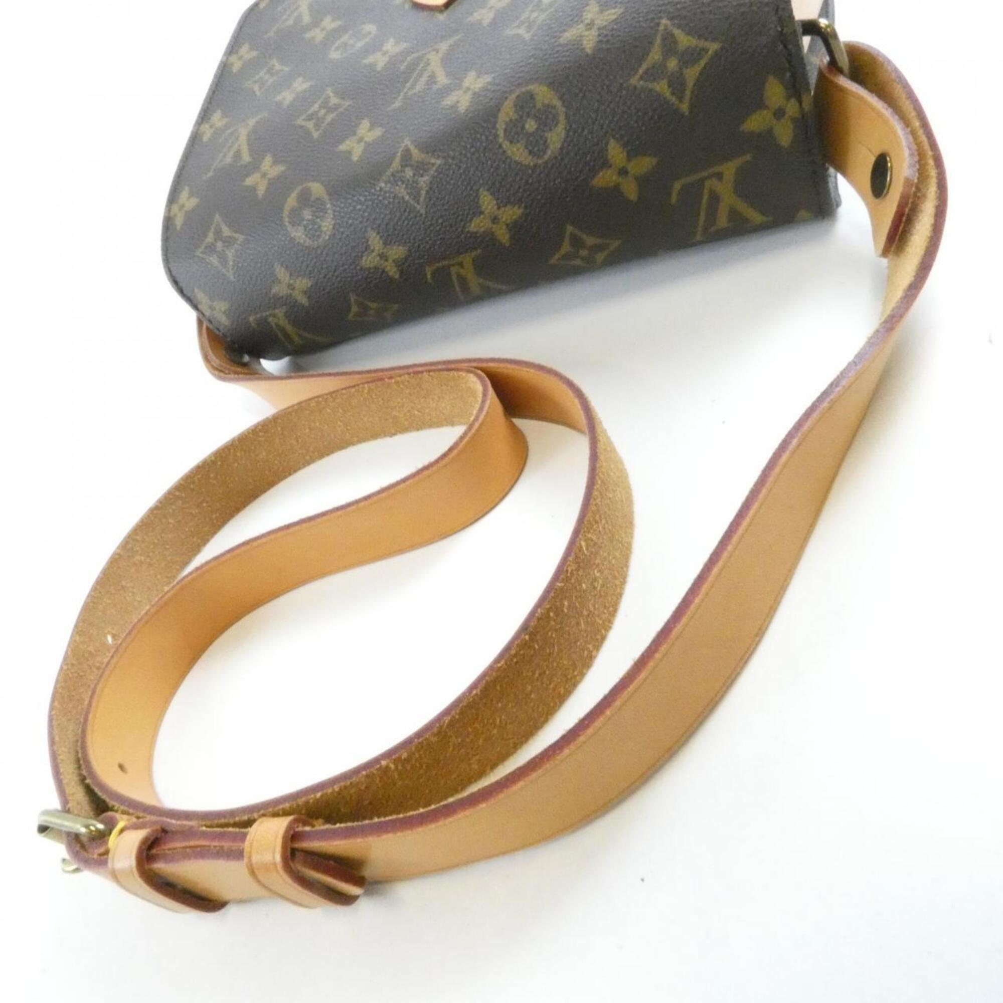Louis Vuitton Marron Coated Canvas Shoulder Bag (Pre-Owned)