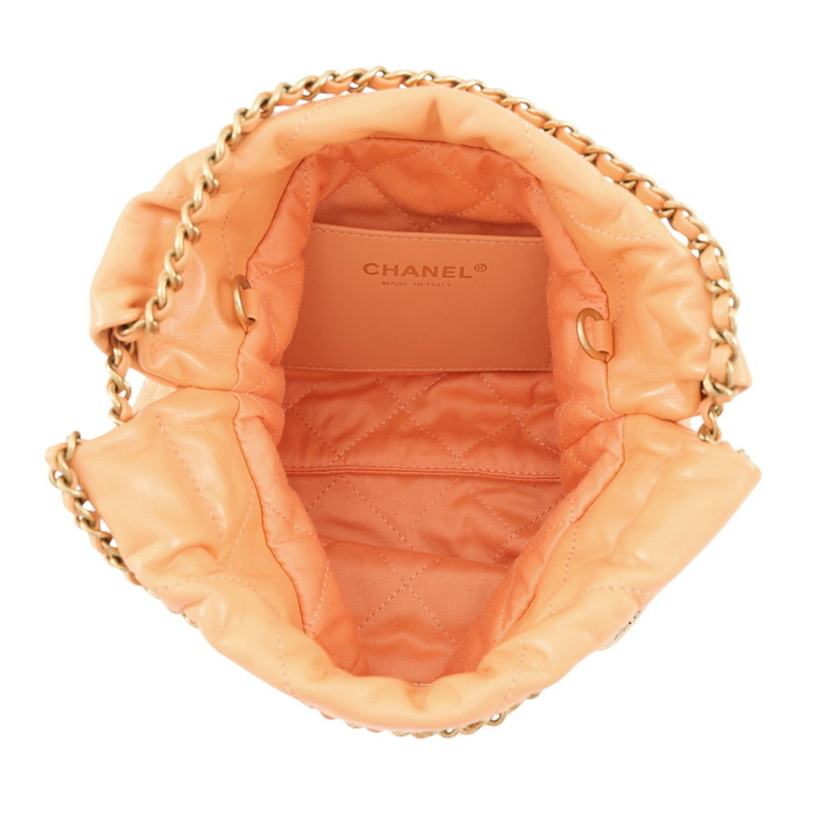 Chanel Orange Leather Handbag (Pre-Owned)