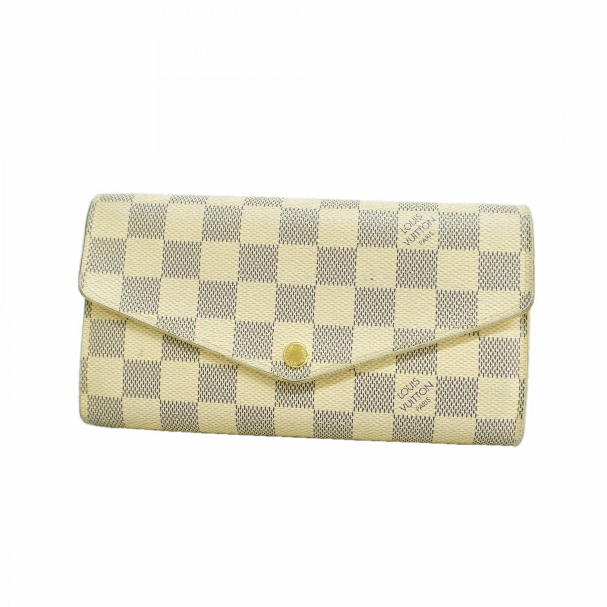 Louis Vuitton White Long Wallet (Bi-Fold) (Pre-Owned)