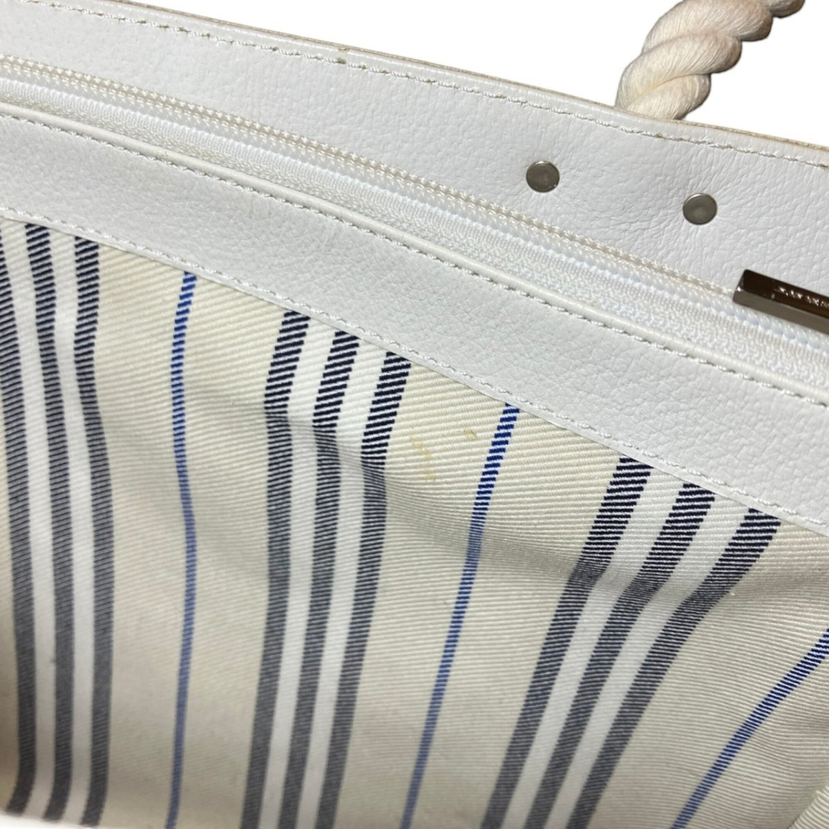 Burberry Navy Canvas Tote Bag (Pre-Owned)