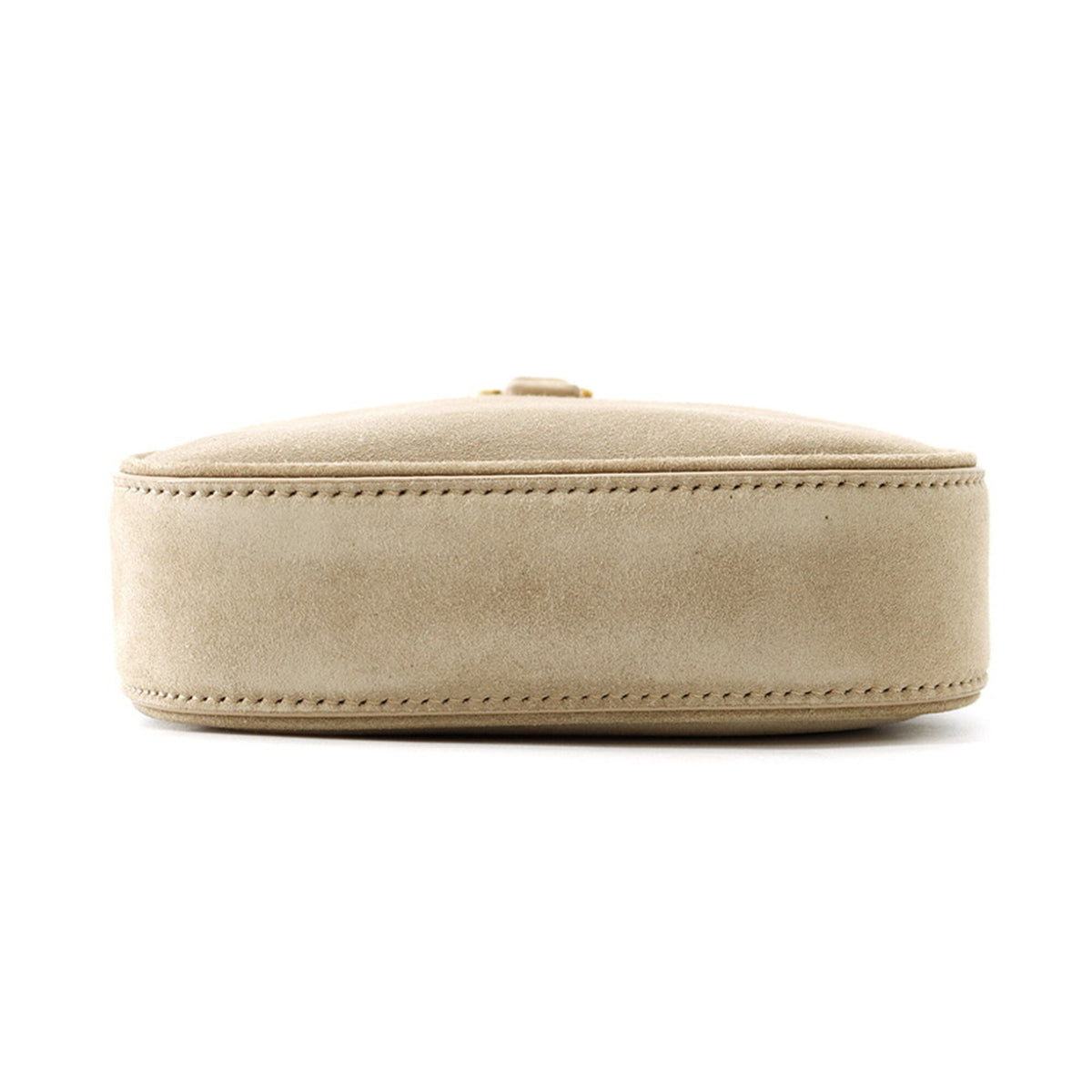 Yves Saint Laurent Beige Suede Handbag Shoulder Bag (Pre-Owned)