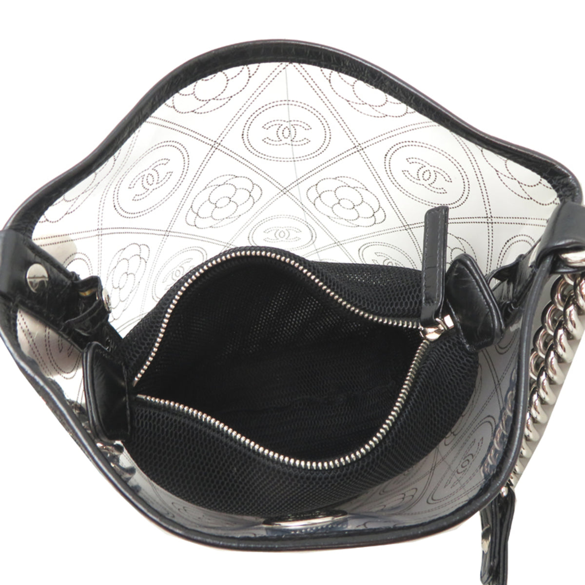 Chanel Black Vinyl Shoulder Bag (Pre-Owned)