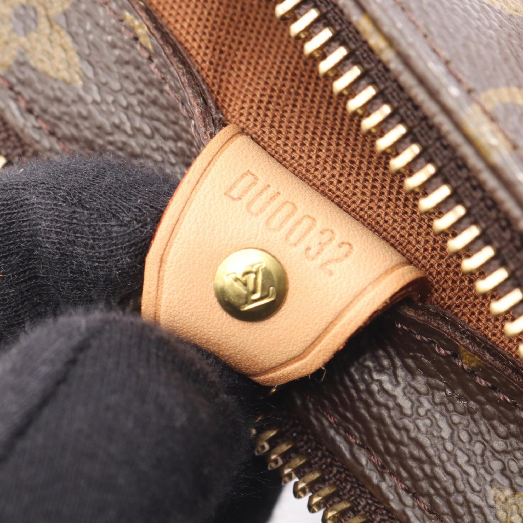 Louis Vuitton Brown Monogram Coated Canvas Leather Handbag Shoulder Bag (Pre-Owned)