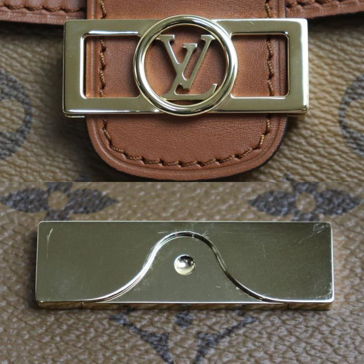 Louis Vuitton Brown Monogram Reverse Shoulder Bag (Pre-Owned)