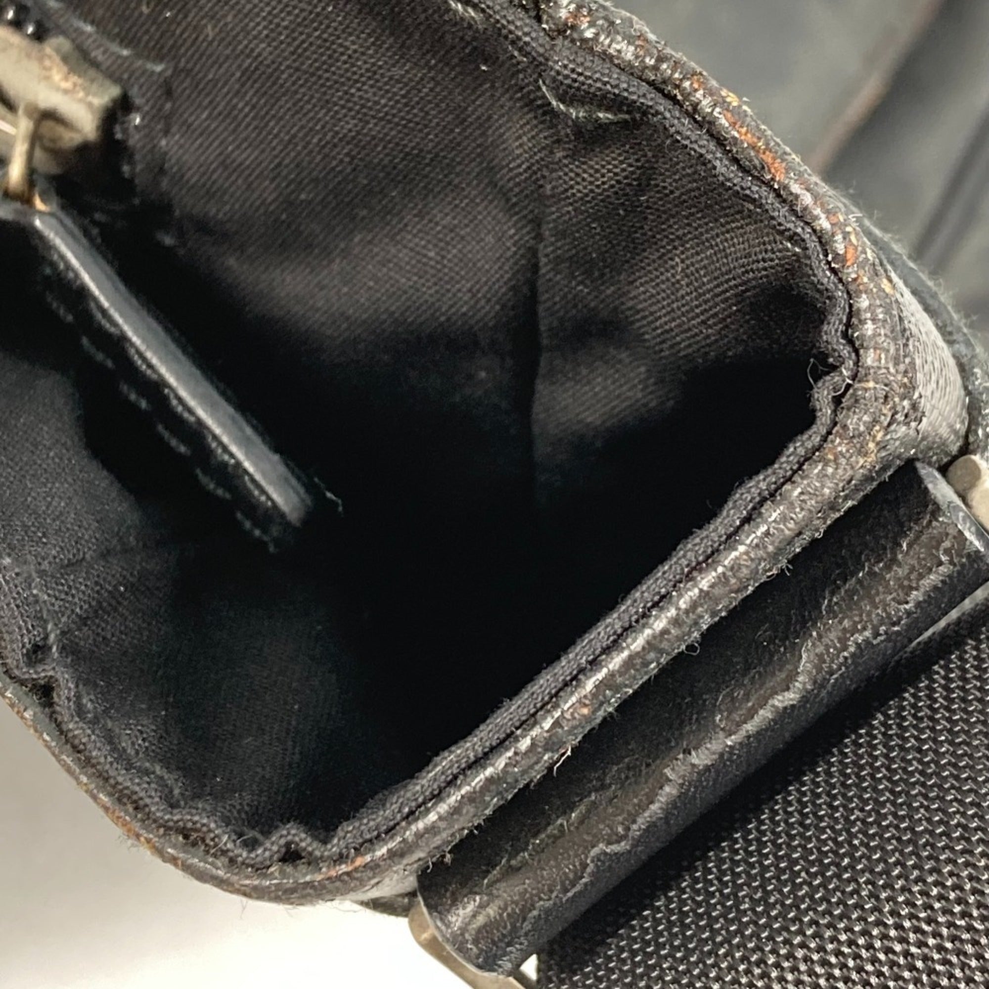 Dior Homme Black Pvc Messenger Bag Shoulder Bag (Pre-Owned)