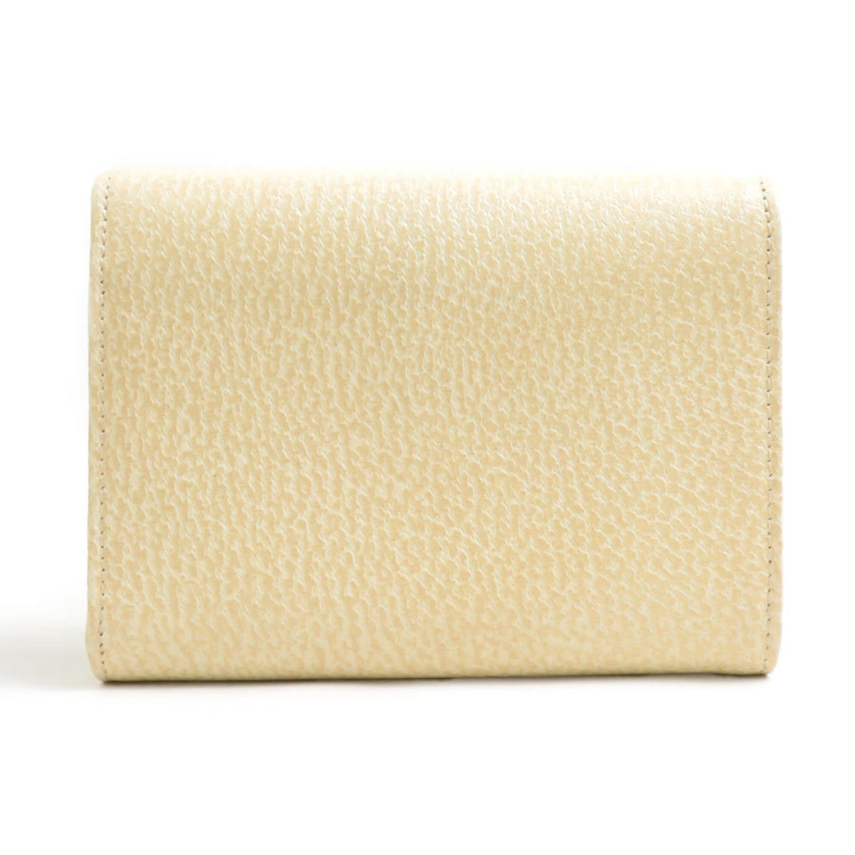 Fendi Beige Leather Wallet (Tri-Fold) (Pre-Owned)