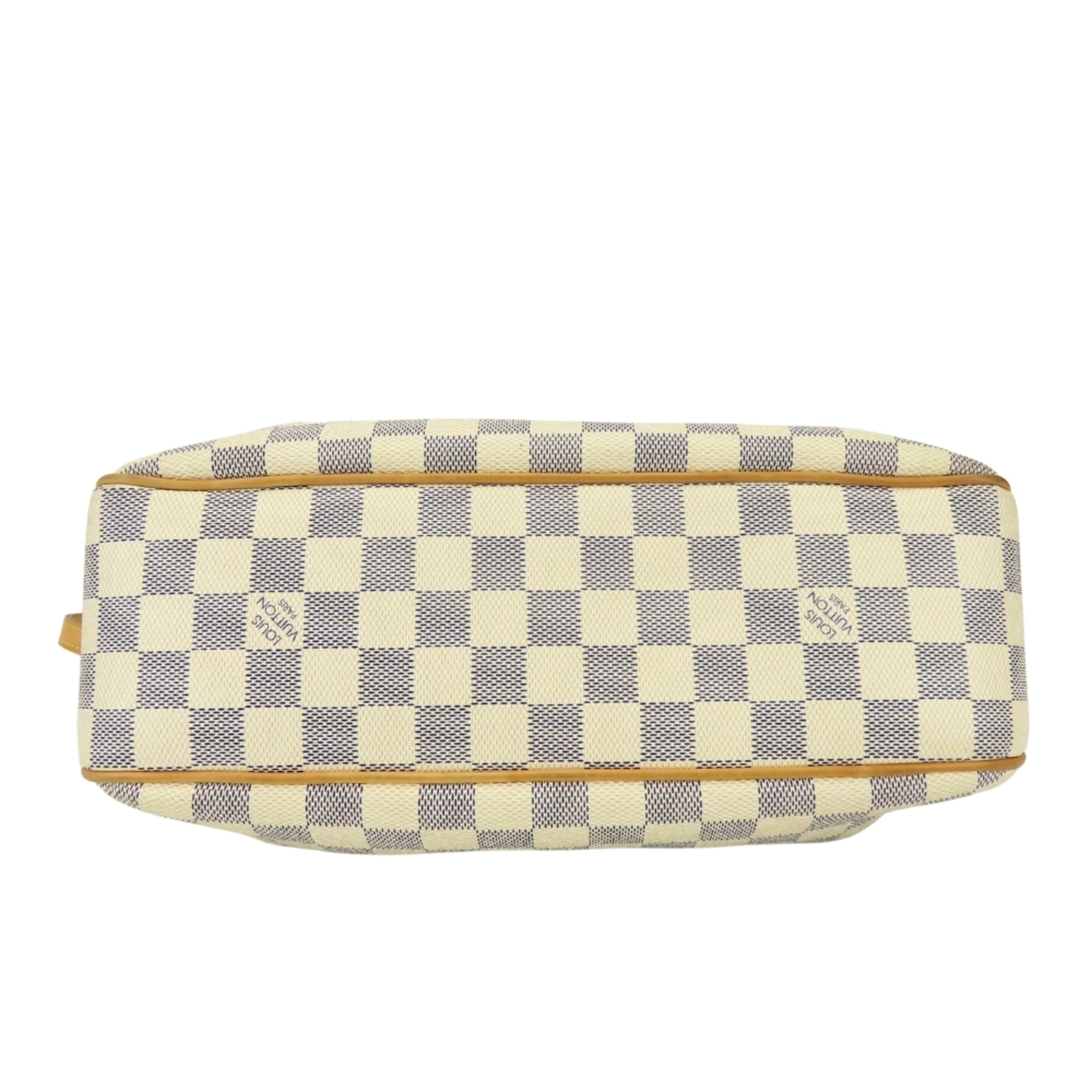 Louis Vuitton Damier Azur White Damier Azur Leather Shoulder Bag (Pre-Owned)