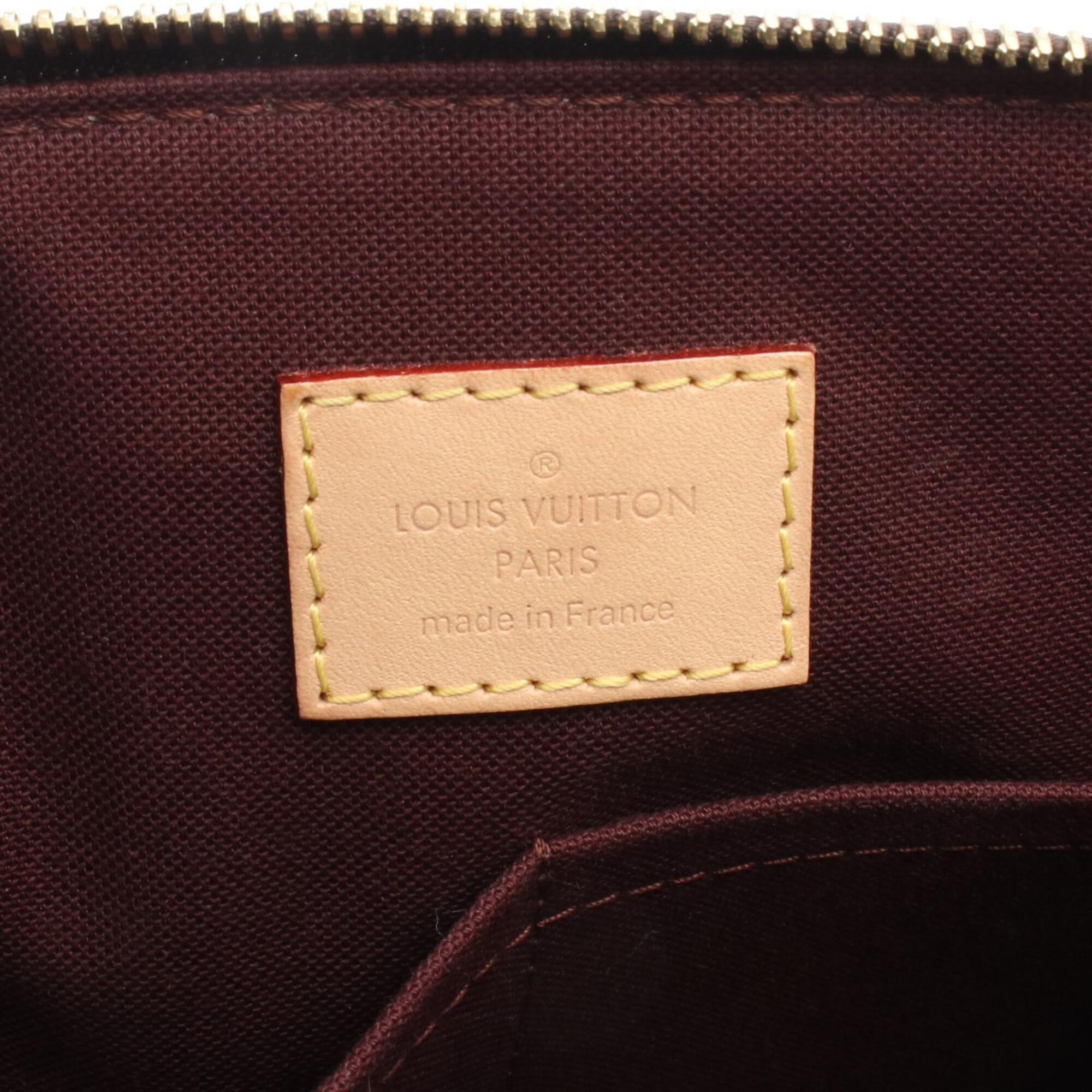 Louis Vuitton Monogram Brown Coated Canvas Leather Handbag (Pre-Owned)