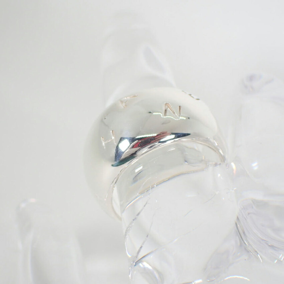 Chanel Sterling Silver 925 Band Ring (Pre-Owned)