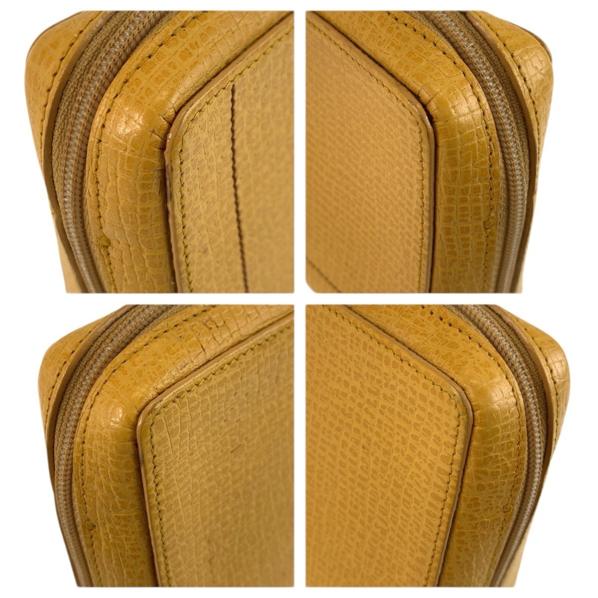 Loewe Yellow Leather Handbag Pouch (Pre-Owned)