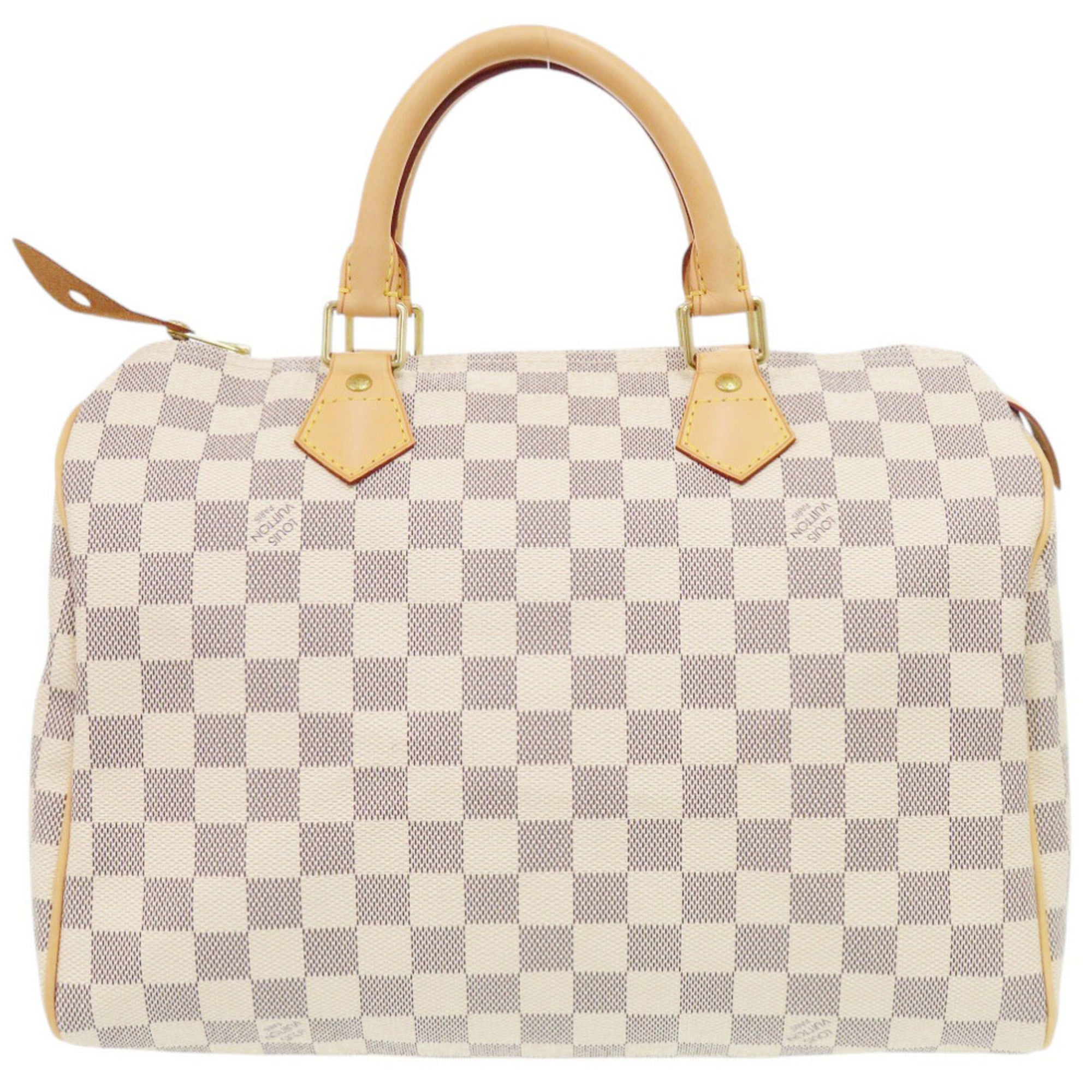 Louis Vuitton White Damier Azur Handbag (Pre-Owned)