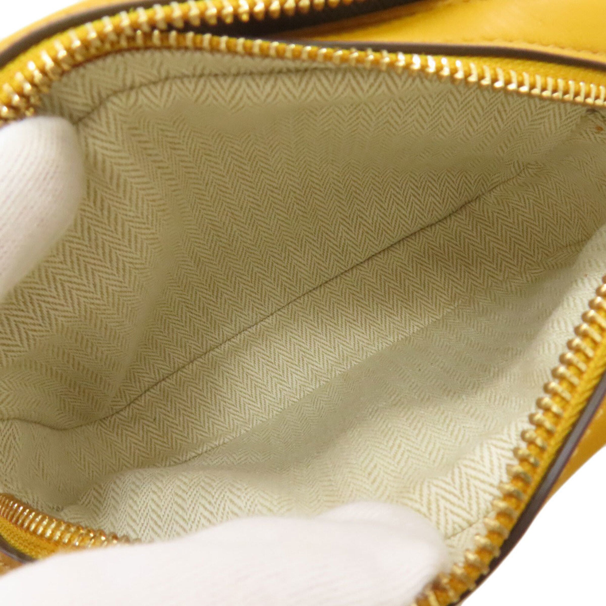 Tory Burch Yellow Leather Shoulder Bag (Pre-Owned)