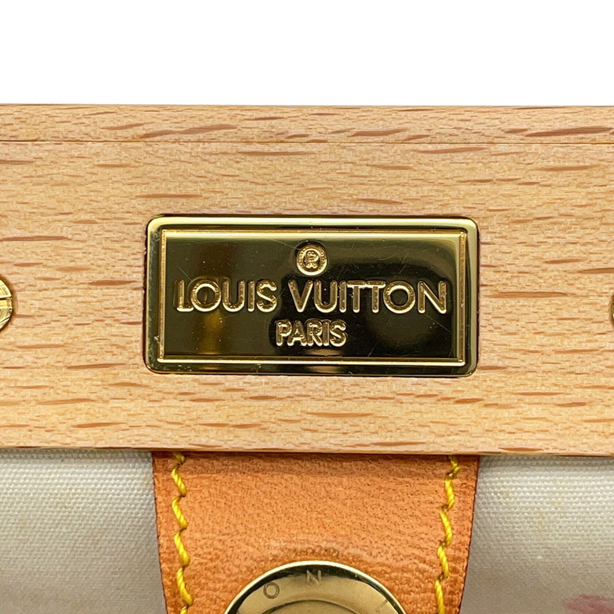 Louis Vuitton Blanc Monogram Satin Handbag (Pre-Owned)