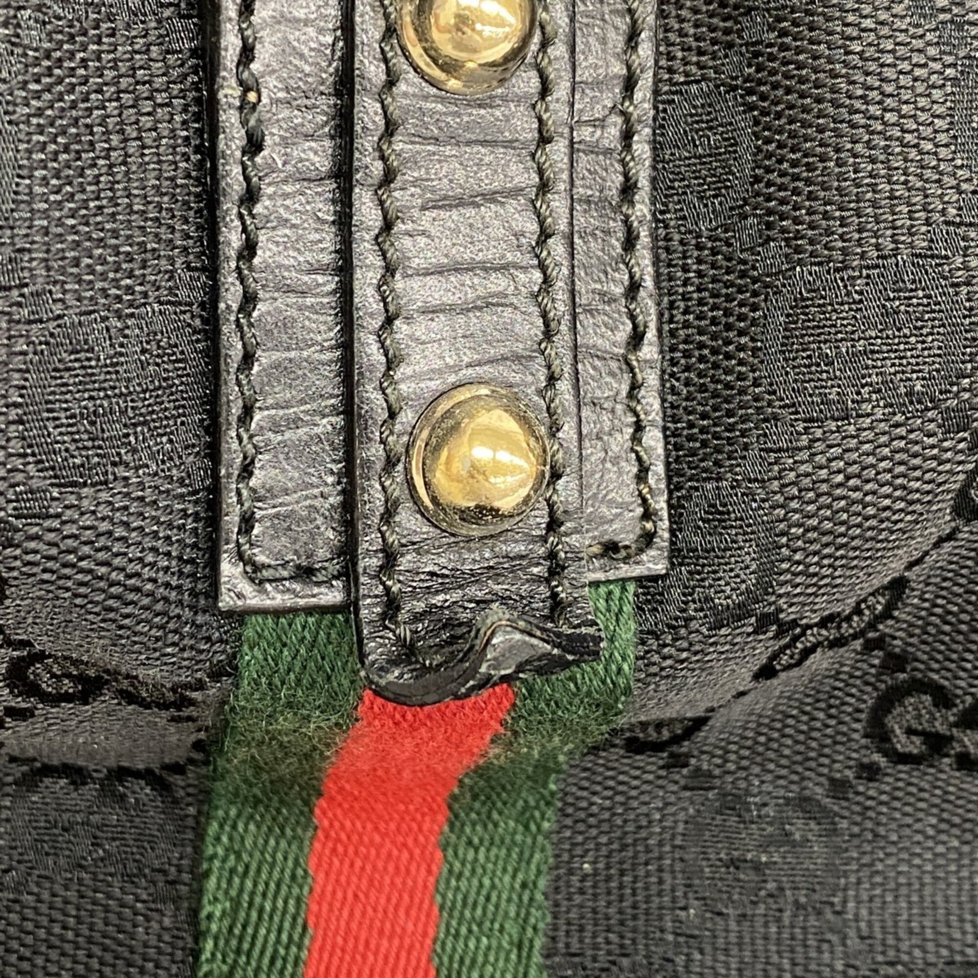 Gucci Black Canvas Tote Bag (Pre-Owned)