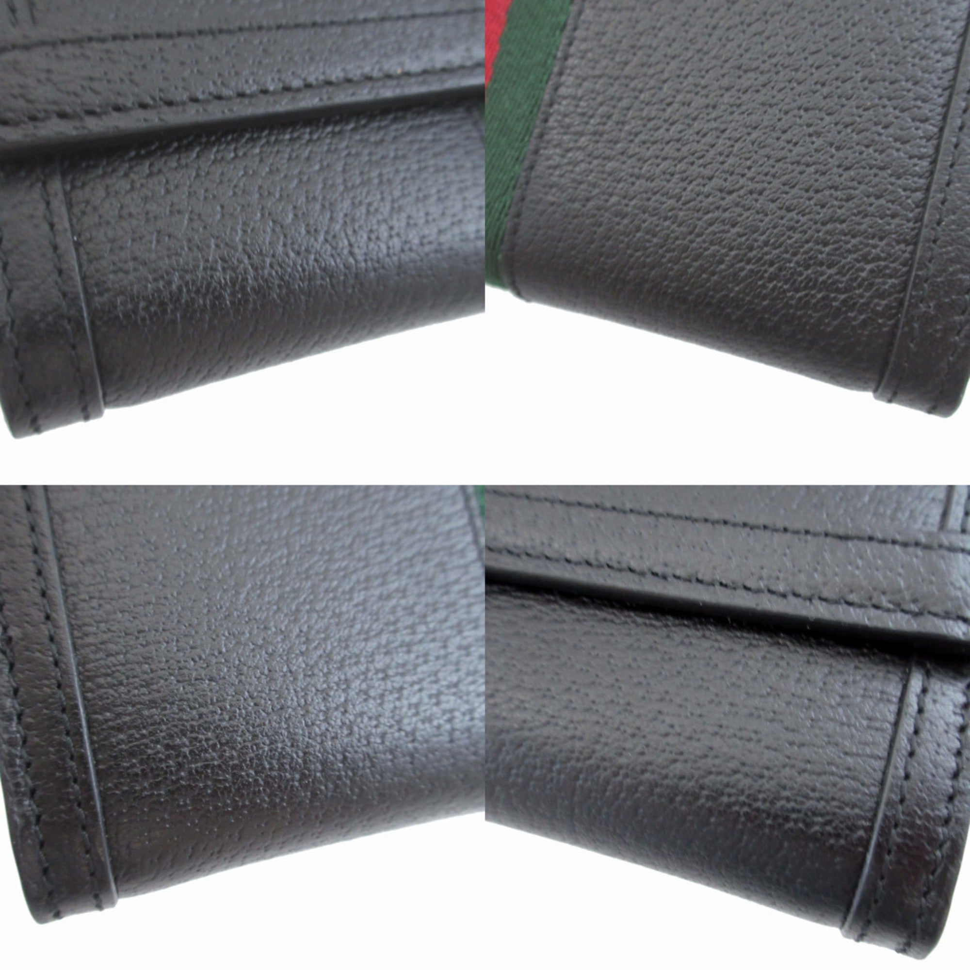 Gucci Black Leather Long Wallet (Bi-Fold) (Pre-Owned)