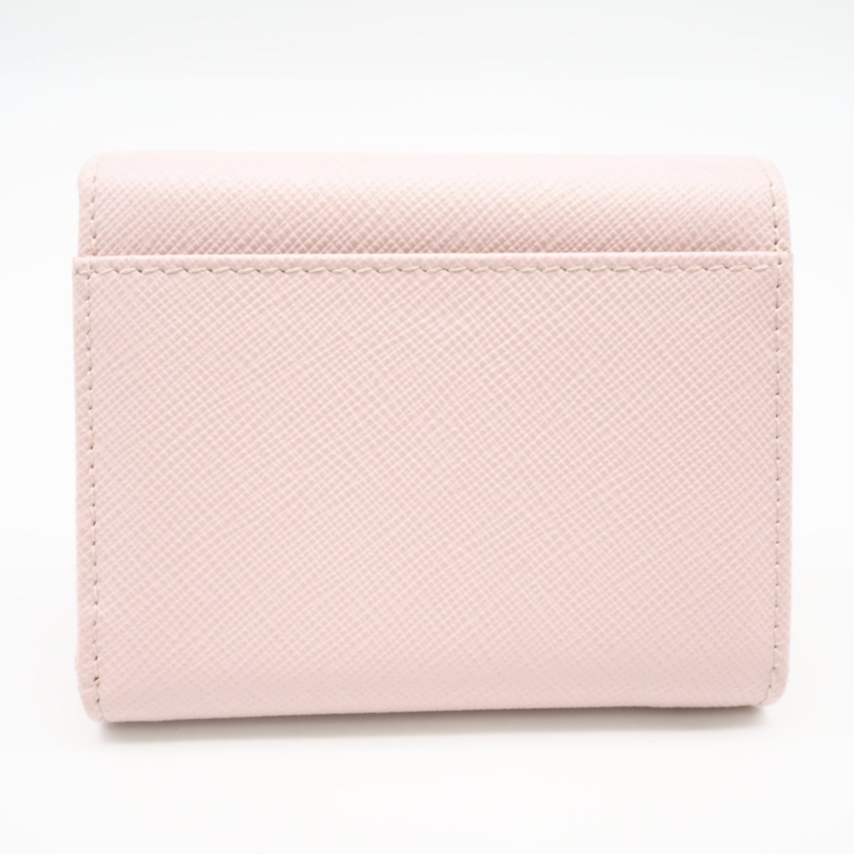 Prada Pink Saffiano Triangle Wallet (Tri-Fold) (Pre-Owned)