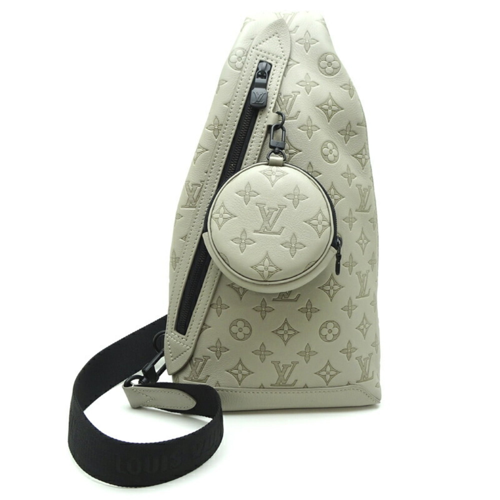 Louis Vuitton Gray Sable Monogram Shadow Pouch Sling Bag (Pre-Owned)