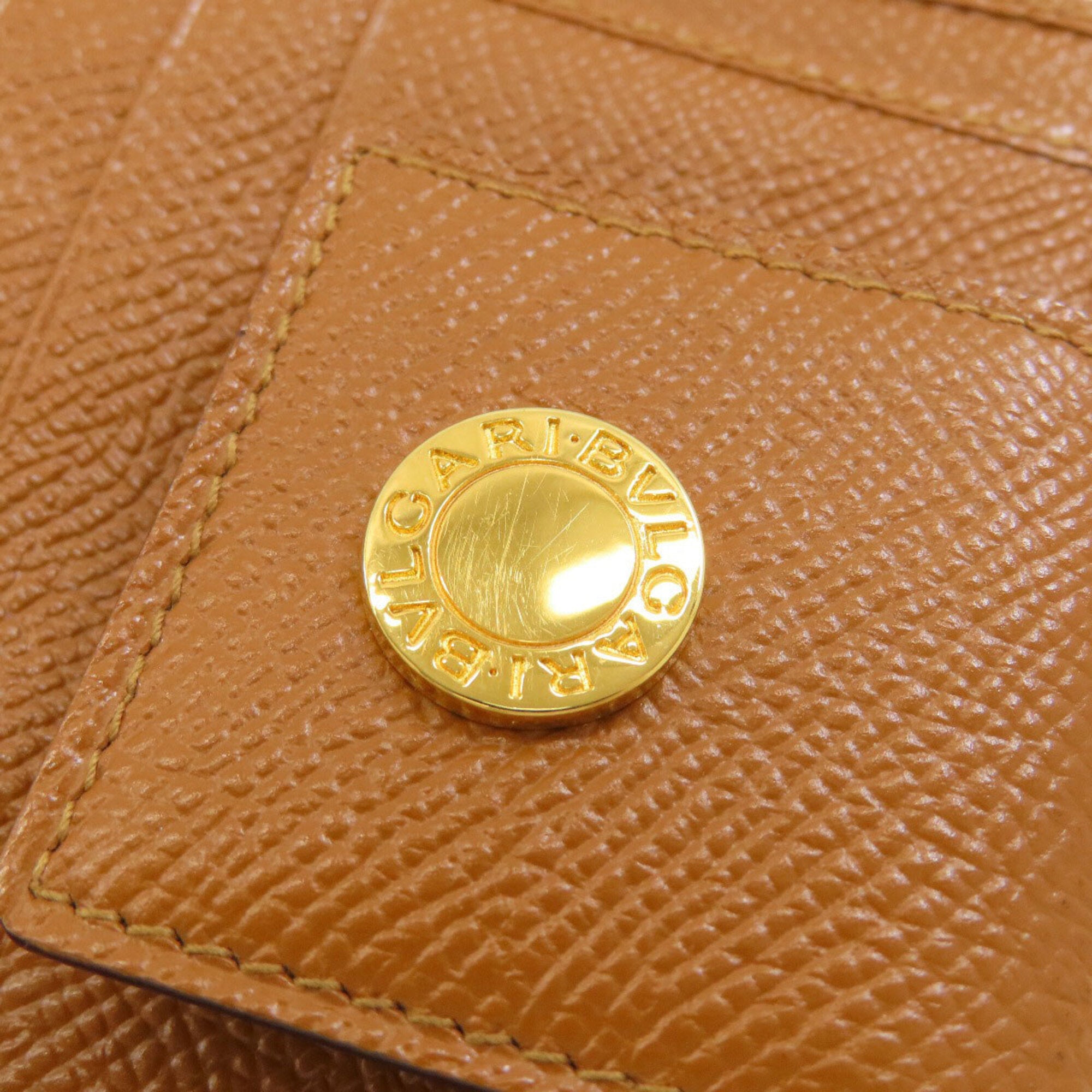 Bvlgari Brown Leather Wallet (Bi-Fold) (Pre-Owned)