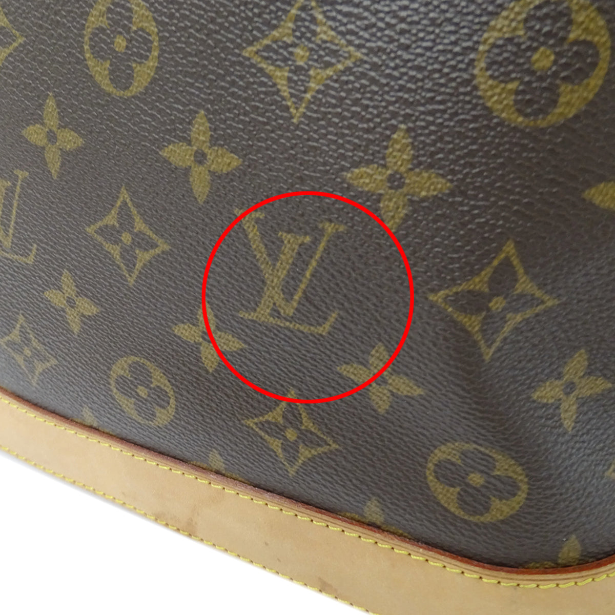Louis Vuitton Brown Monogram Canvas Handbag (Pre-Owned)